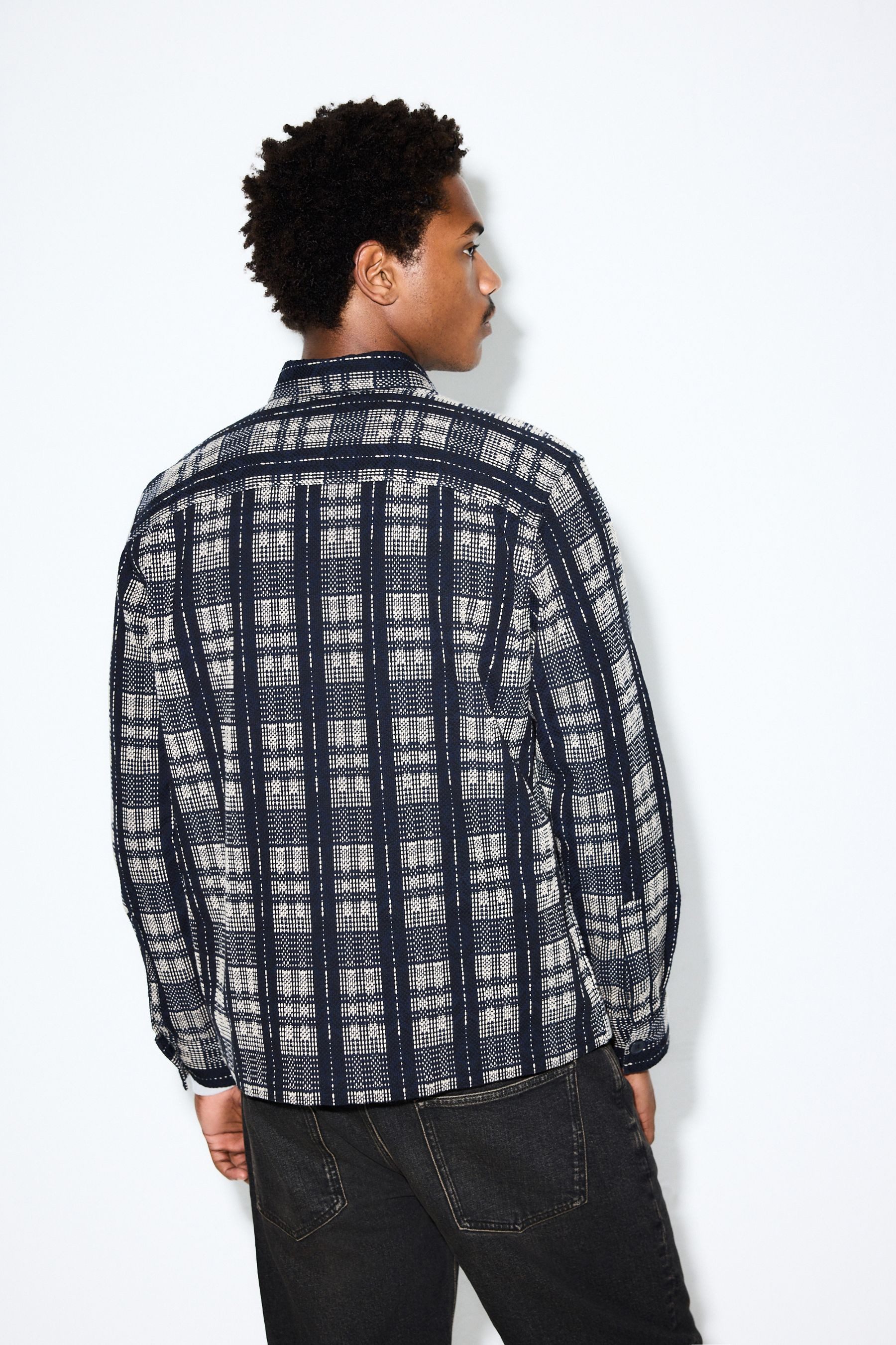 Next Hemdjacke Strukturierte Hemdjacke (1-St)