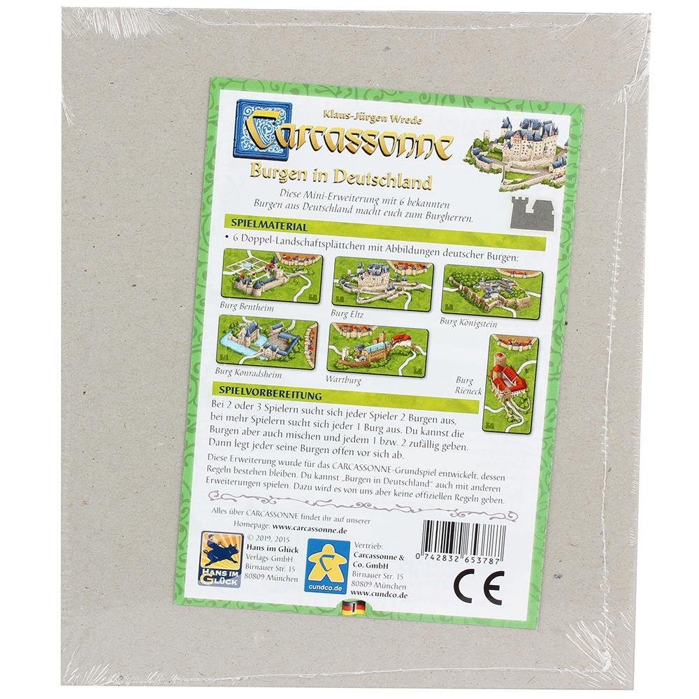 Hans im Glück Spiel Carcassonne Burgen in Deutschland Promo Mini DE/EN