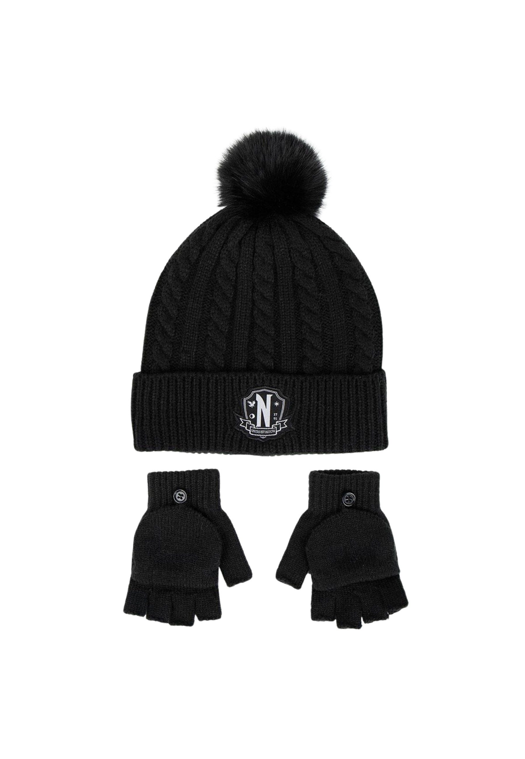 Disney Mütze & Schal Zweiteiliges Wednesday-Set (Set)