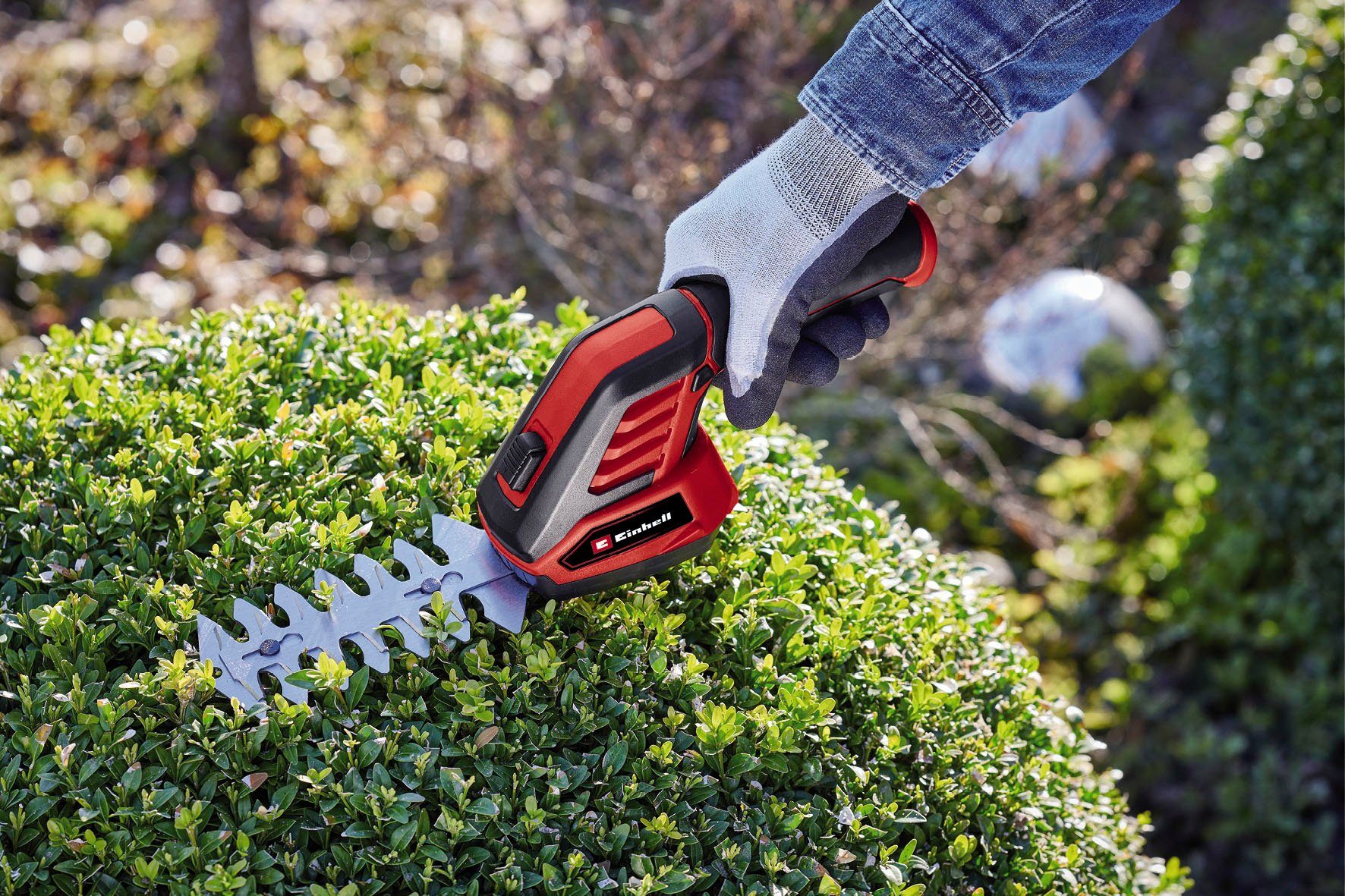 Einhell Akku-Gras- und Strauchscherenset GC-CG 3,6/70 Li WT, mit Akku 3,6V/2Ah und Ladekabel