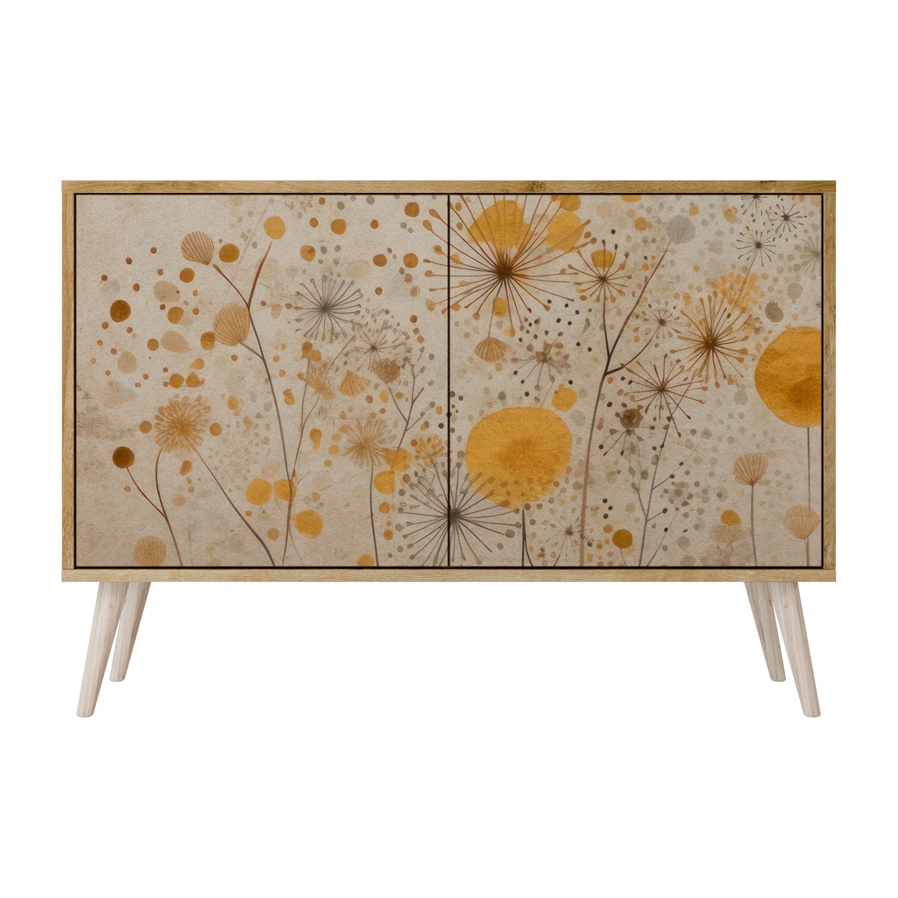 SPACEREBELS Kommode Sideboard Komodenschrank Möbel für Wohnzimmer Flur Esszimmer, mit 2 Türen oder mit 3 Türen