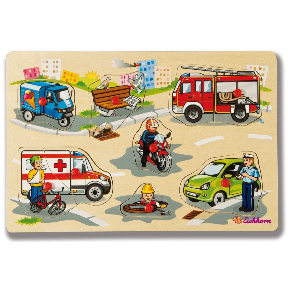 Simba Dickie Puzzle Eichhorn Holzspielzeug Puzzle 9-teilig 30x20cm 3fach so günstig online kaufen