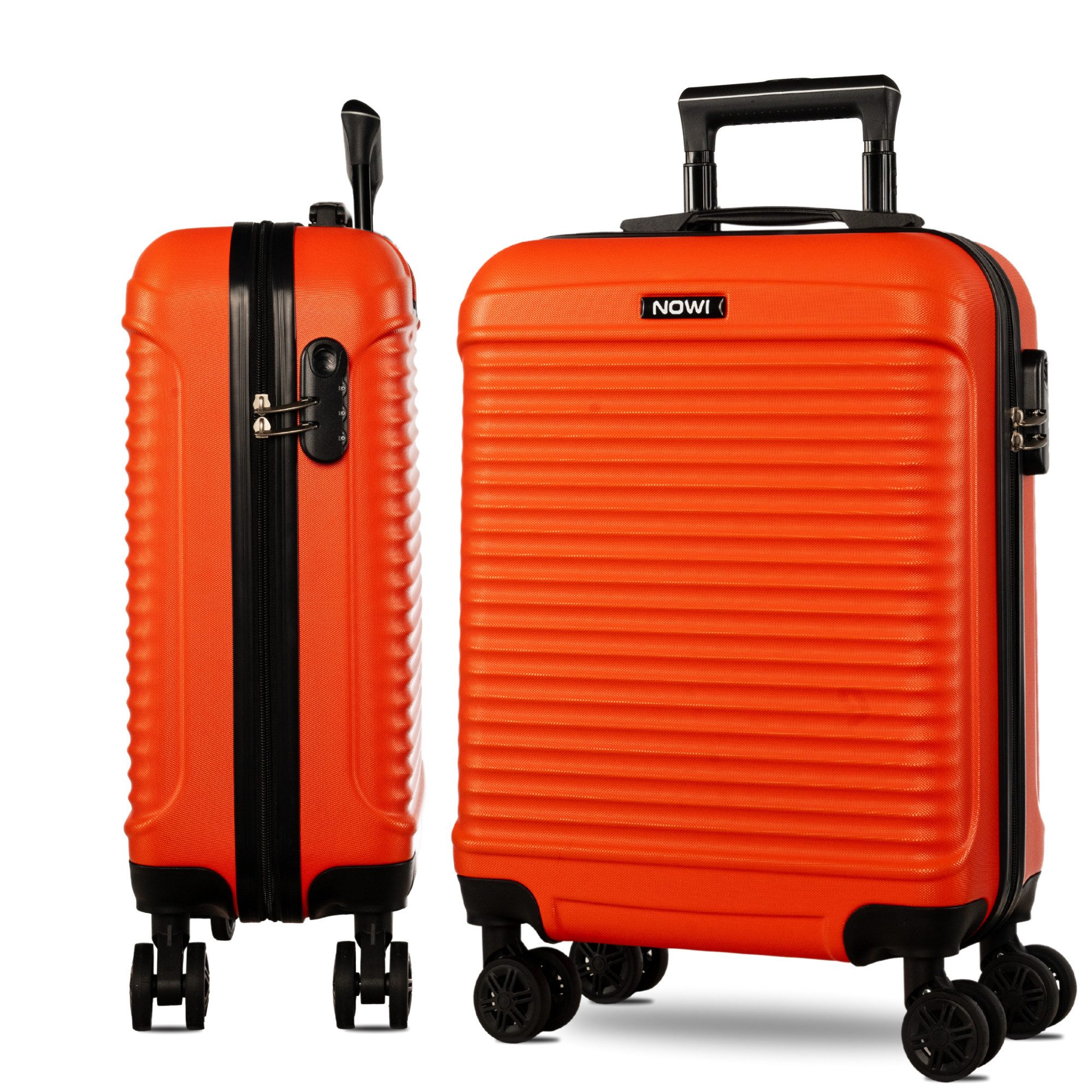 NOWI Hartschalen-Trolley Koffer M–XL & Set – Hartschalenkoffer leicht mit Rollen & Schloss