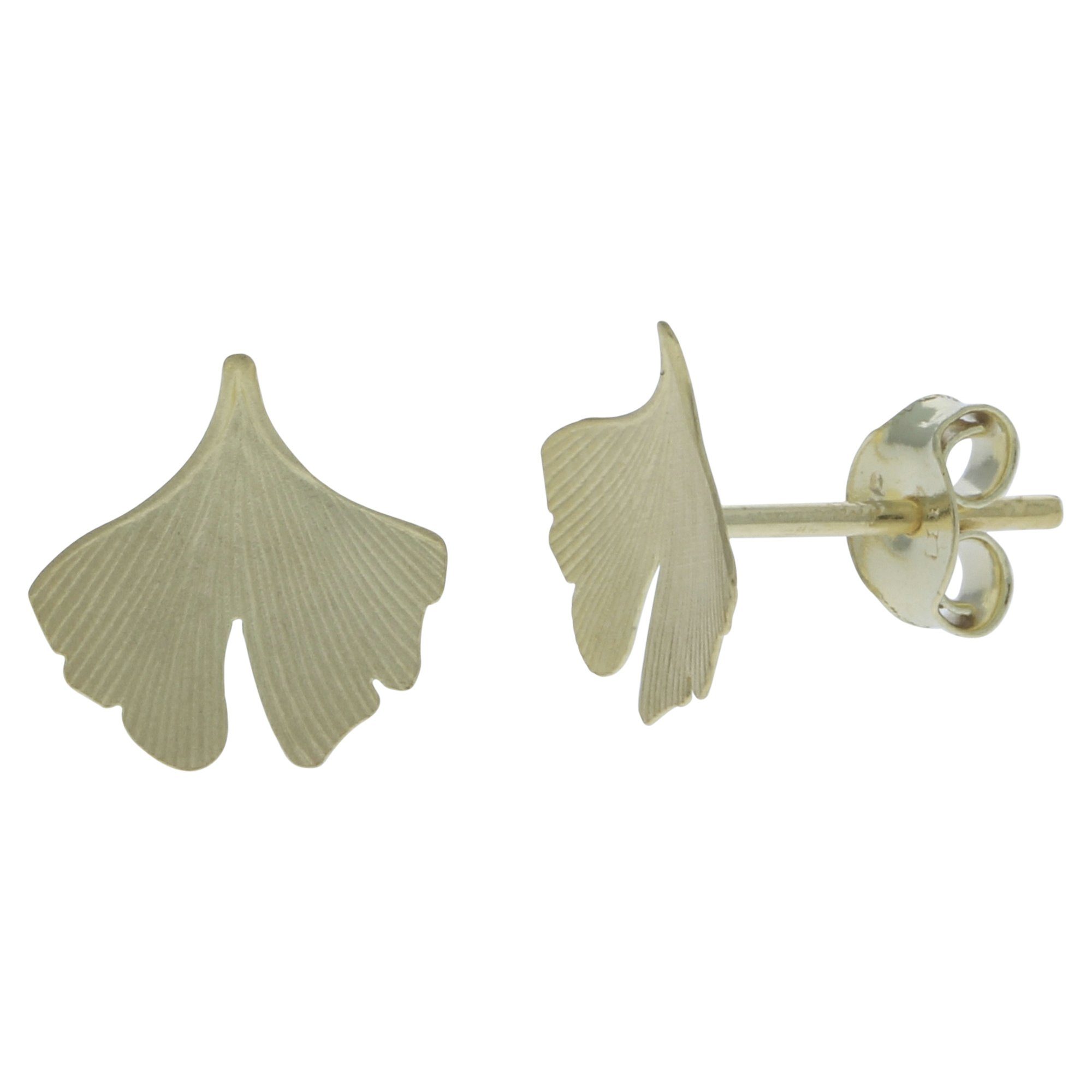 Vivance Paar Ohrstecker 333/- Gelbgold Ginkgo 9,5x9,5mm