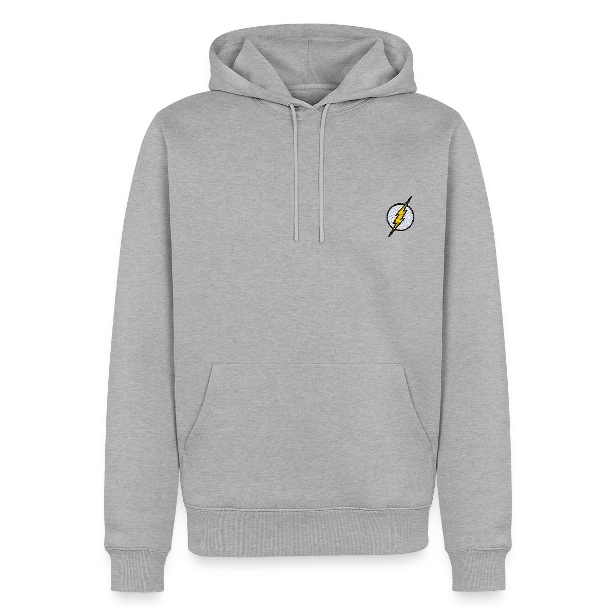 Spreadshirt Hoodie The Flash Blitz-Symbol Als Stickmotiv Herren Premium Hoodie (1-tlg)