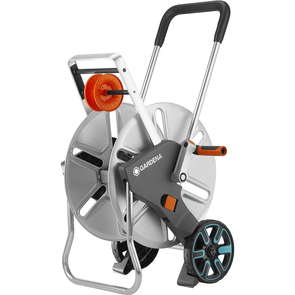 GARDENA Gartenschlauch Gardena Schlauchwagen CleverRoll für große Gärten., Einziehbar, (Schlauchwagen)