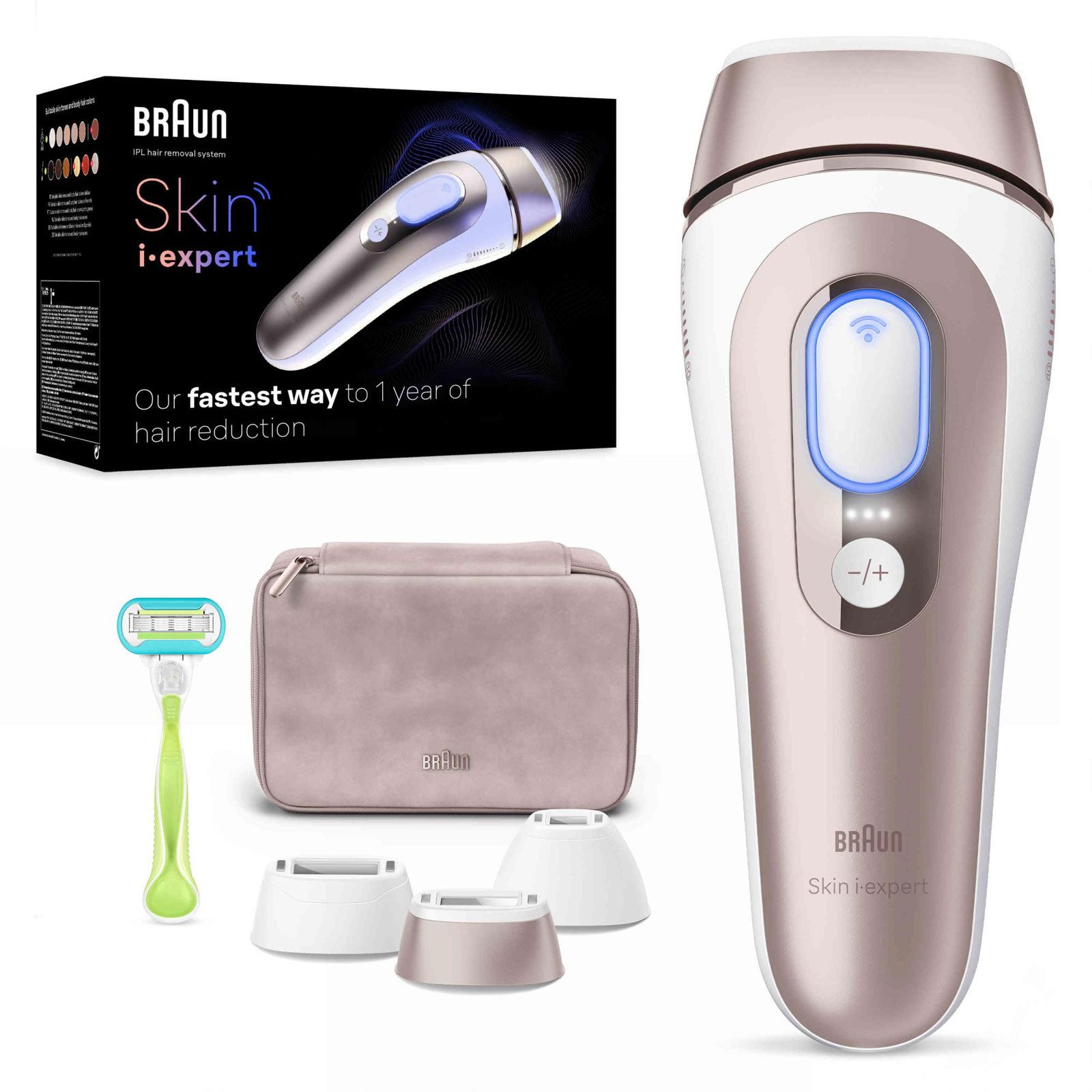 Braun IPL-Haarentferner IPL Skin i·expert PL7253, Bis zu 1 Jahr lang seidig-glatte Haut
