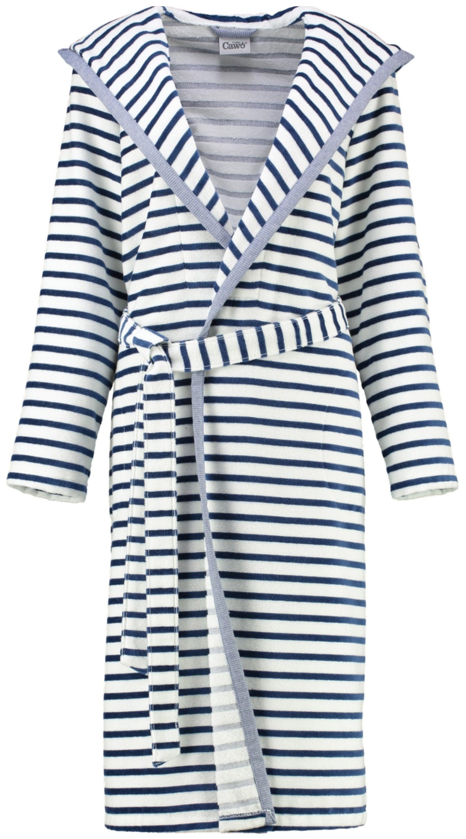 Cawö Damenbademantel 6596, Kurzform, extraleichte Walkvelours-Qualität, Sch günstig online kaufen