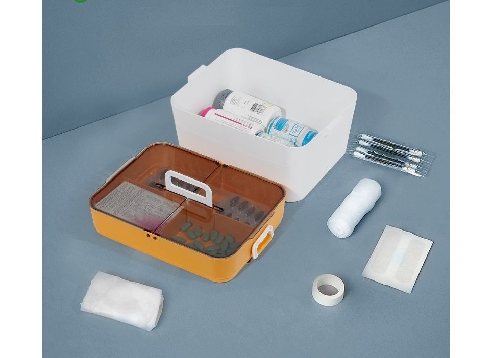 Kasten, Medikamenten Hausapotheke Medizinschrank Hilfe (YX1003) Box, 21cm Aufbewahrung Erste Orange Breite Zedelmaier