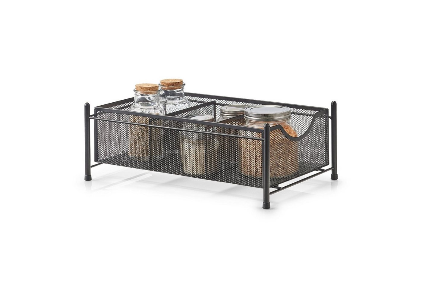 Thumbnail - Zeller Present Aufbewahrungsbox Schreibtisch Organizer Mesh Schwarz (Stück, 1 St., 1 Organzier), Utensilienhalter Aufbew...