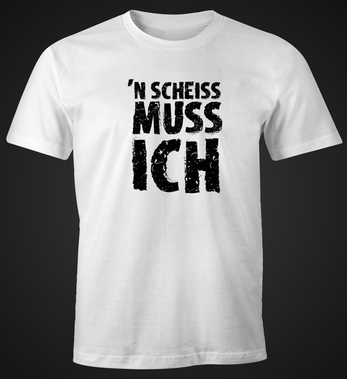 MoonWorks Print-Shirt Herren T-Shirt Einen Scheiß günstig online kaufen