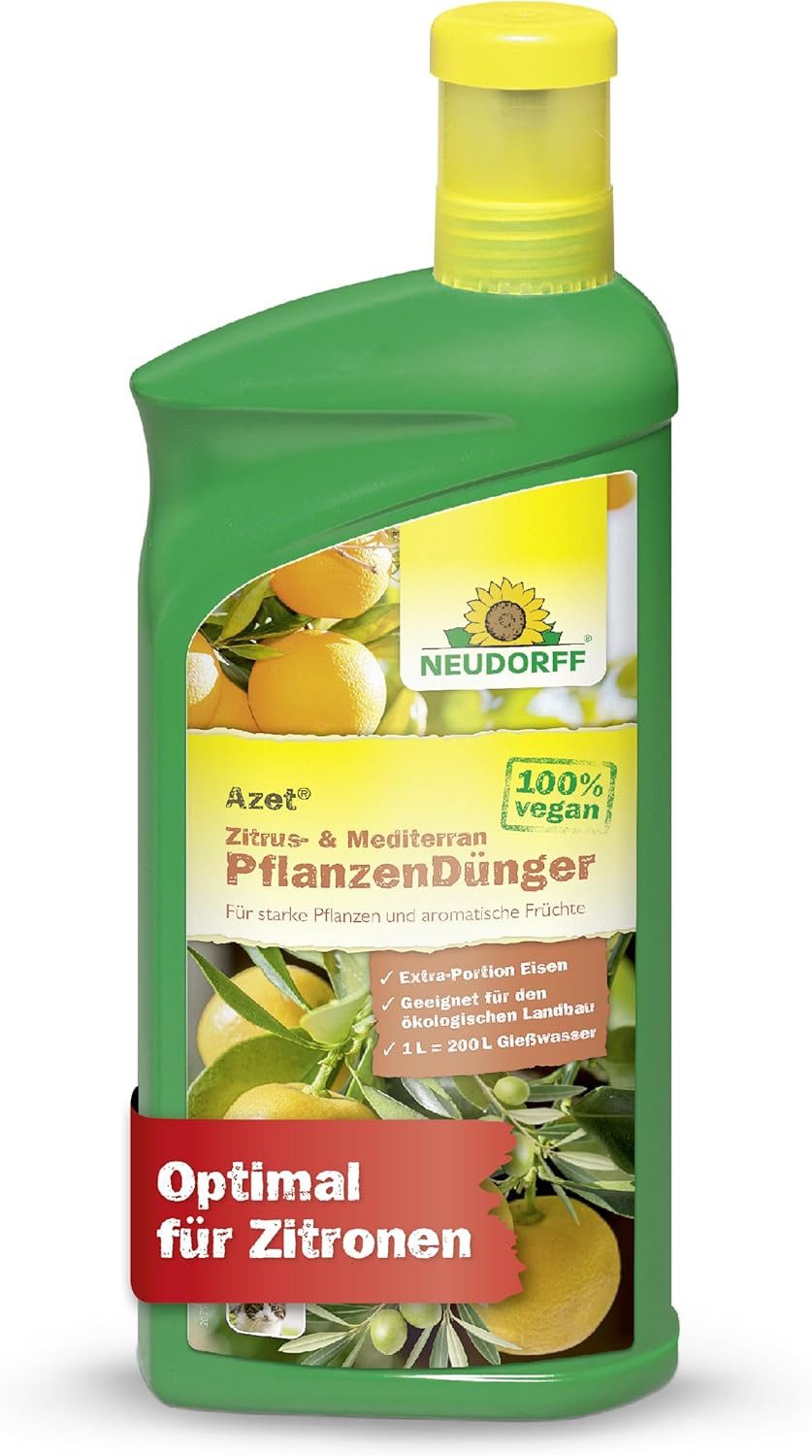 Neudorff Удобрение для растений Neudorff Azet Zitrus- & Mediterran PflanzenDünger 1 L, Mit einer Extra-Portion Eisen