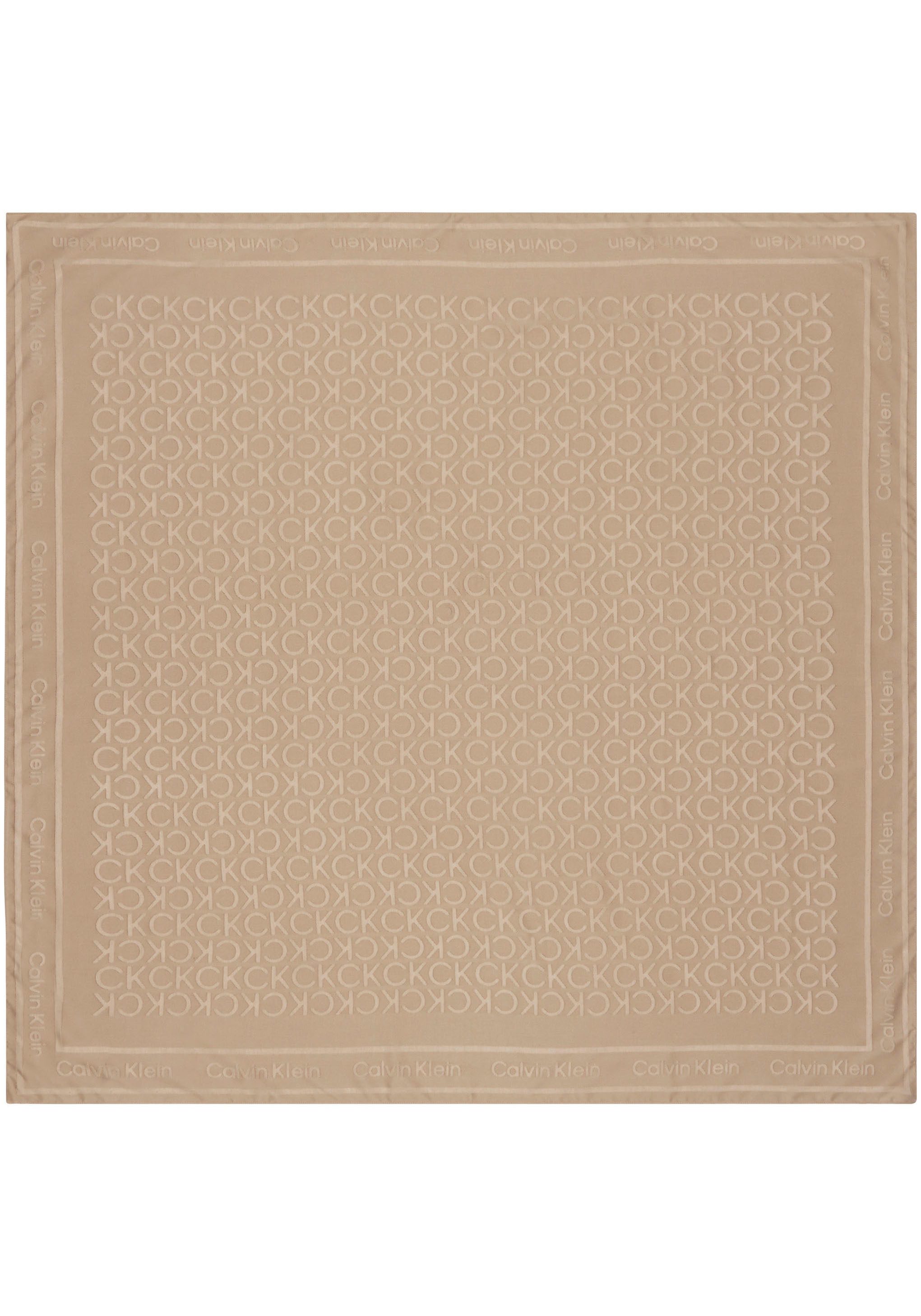 Calvin Klein Schal BURNOUT MONOGRAM SCARF, CK-Muster, Quadratisches Format günstig online kaufen