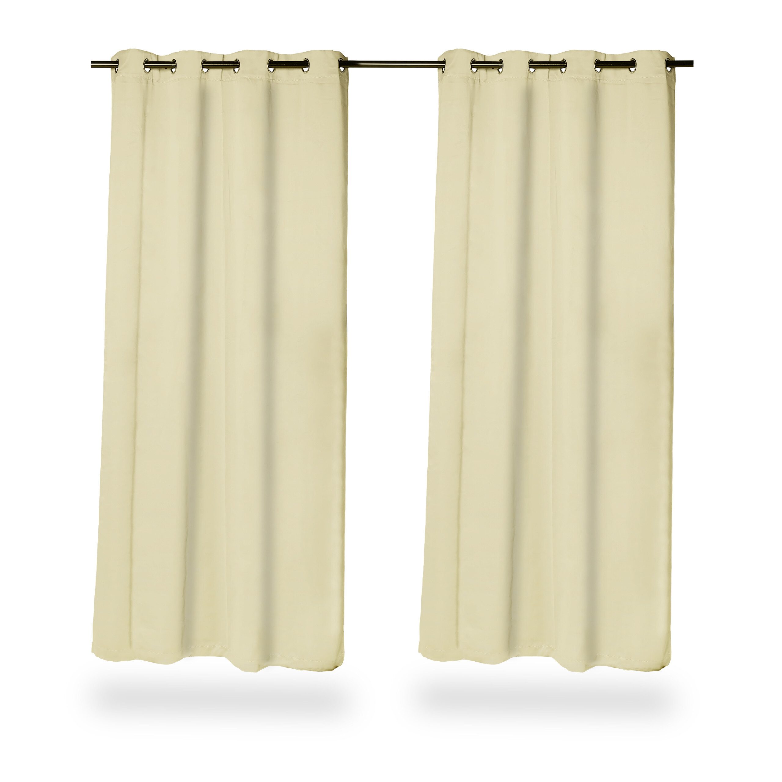 relaxdays Vorhang Vorhänge 2er Set, Ösen günstig online kaufen