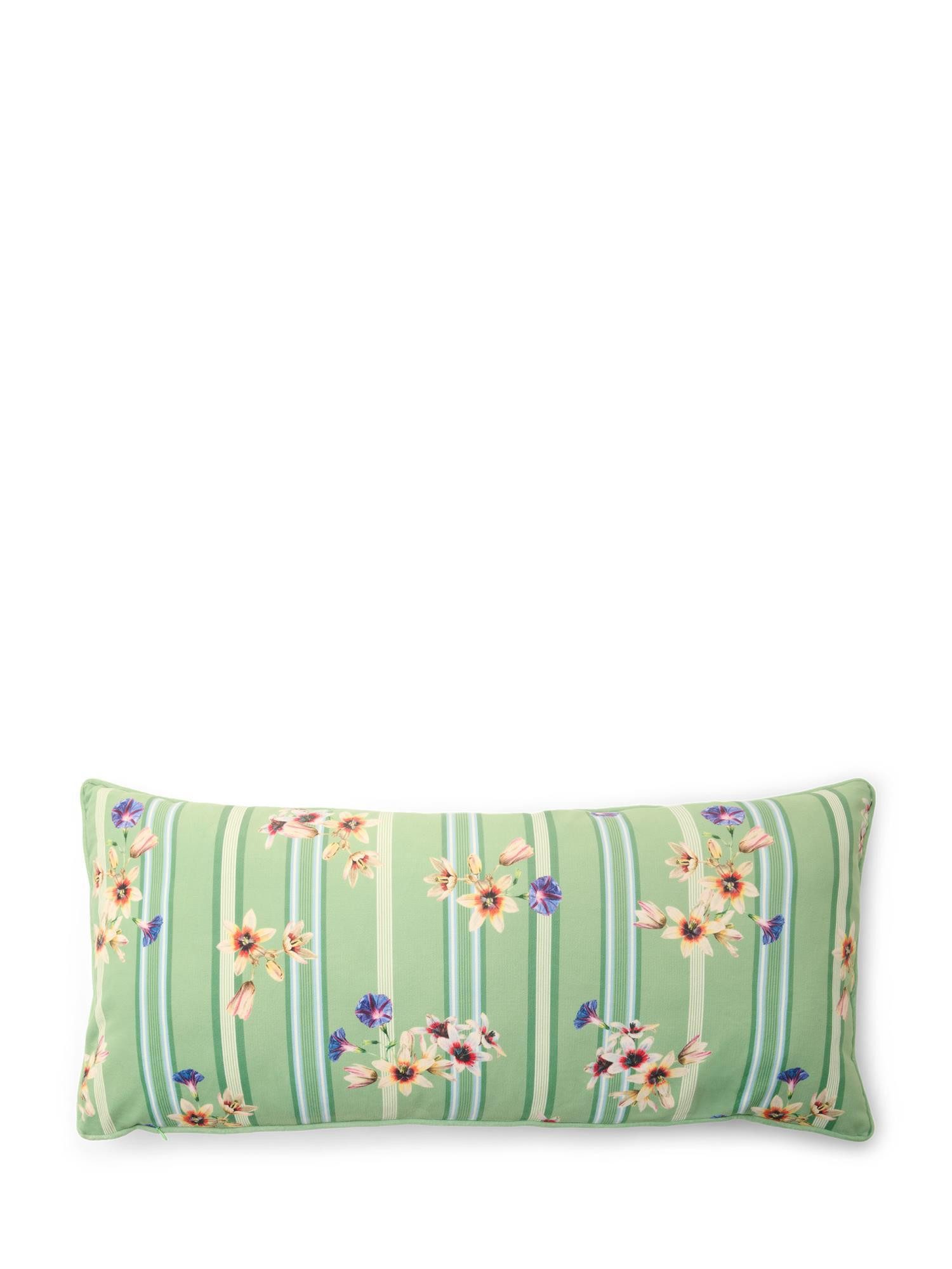 Essenza Dekokissen Amare, aus recyceltem Samt mit Blumenprint