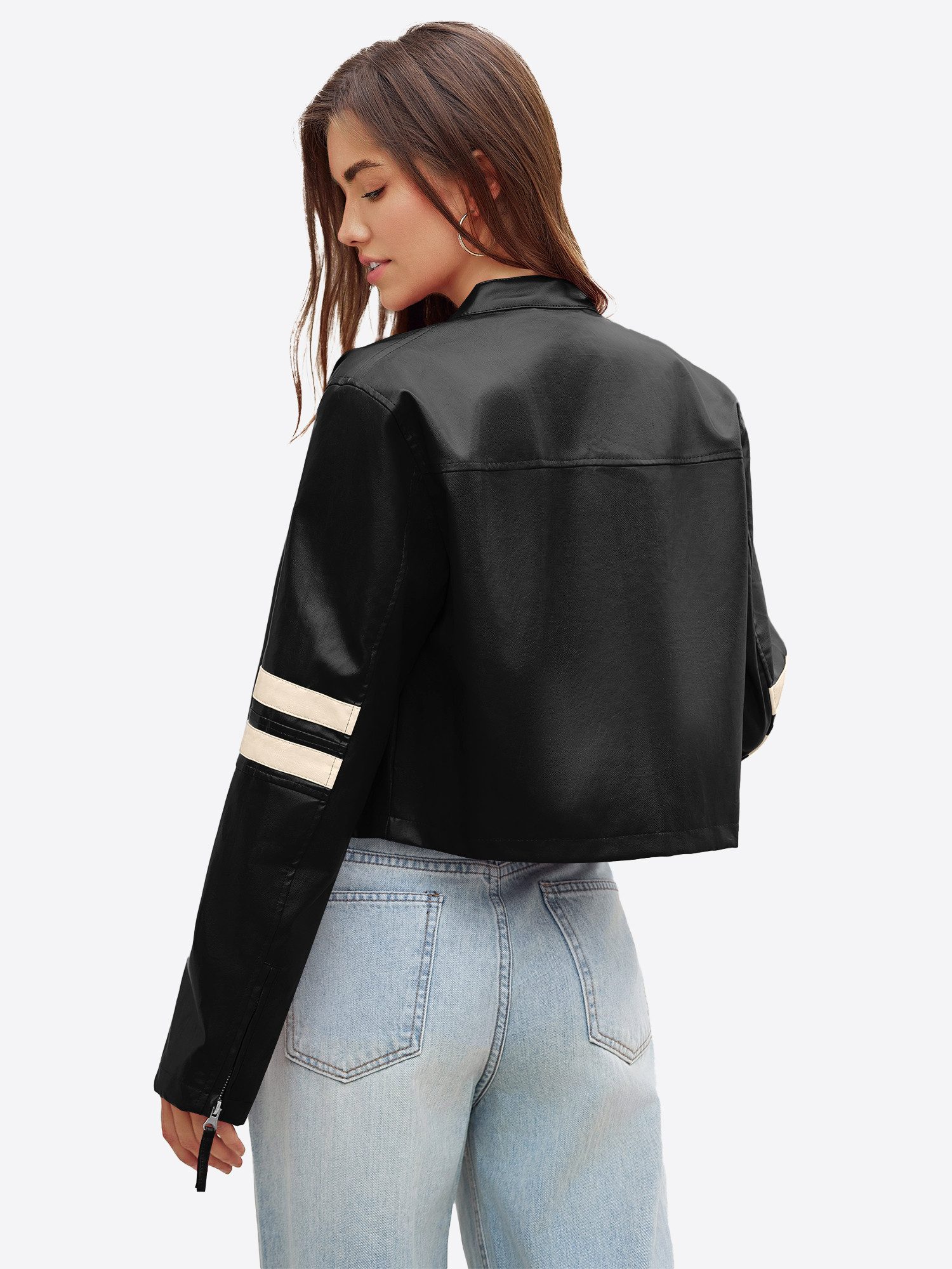 Imily Bela Bikerjacke Damen Kunstlederjacke (Packung, 1-St., 1per-Pack) Ste günstig online kaufen