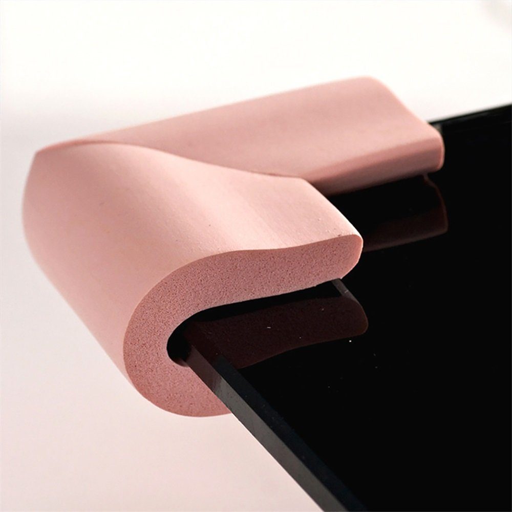 Rutaqian NBR Weiß Gummi Safe Pink Eckabdeckung Schreibtischkantenschutz, U-Form Schutzpolster