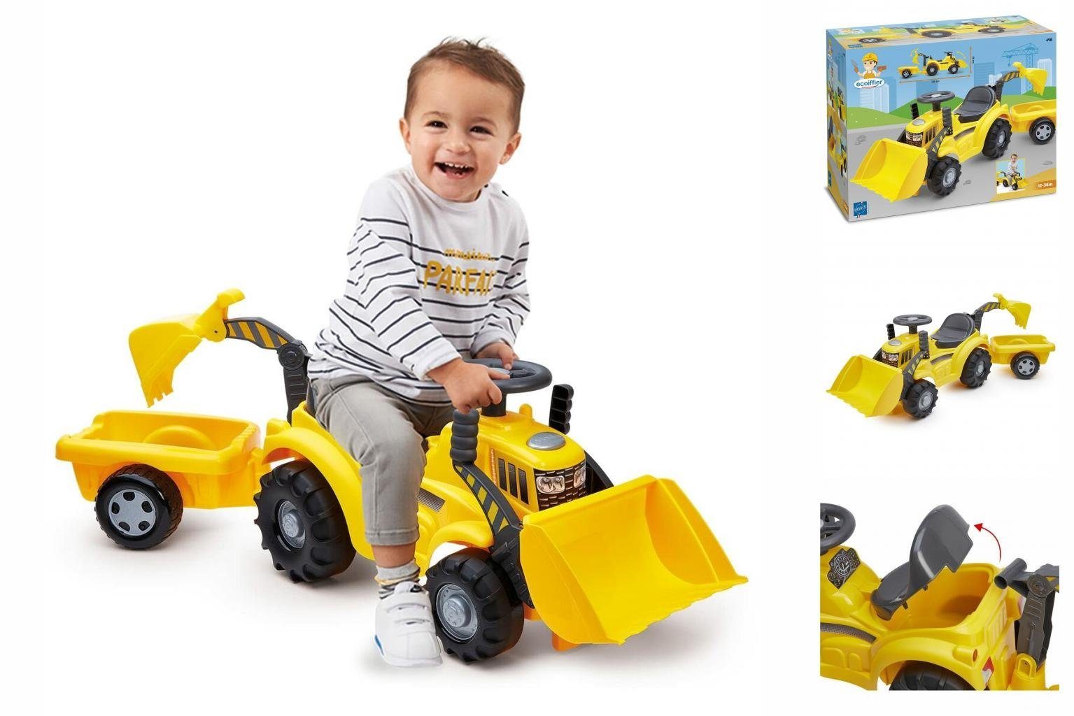 Ecoiffier Rutscherauto Ecoiffier Rutschauto Carrier Gelb Traktor