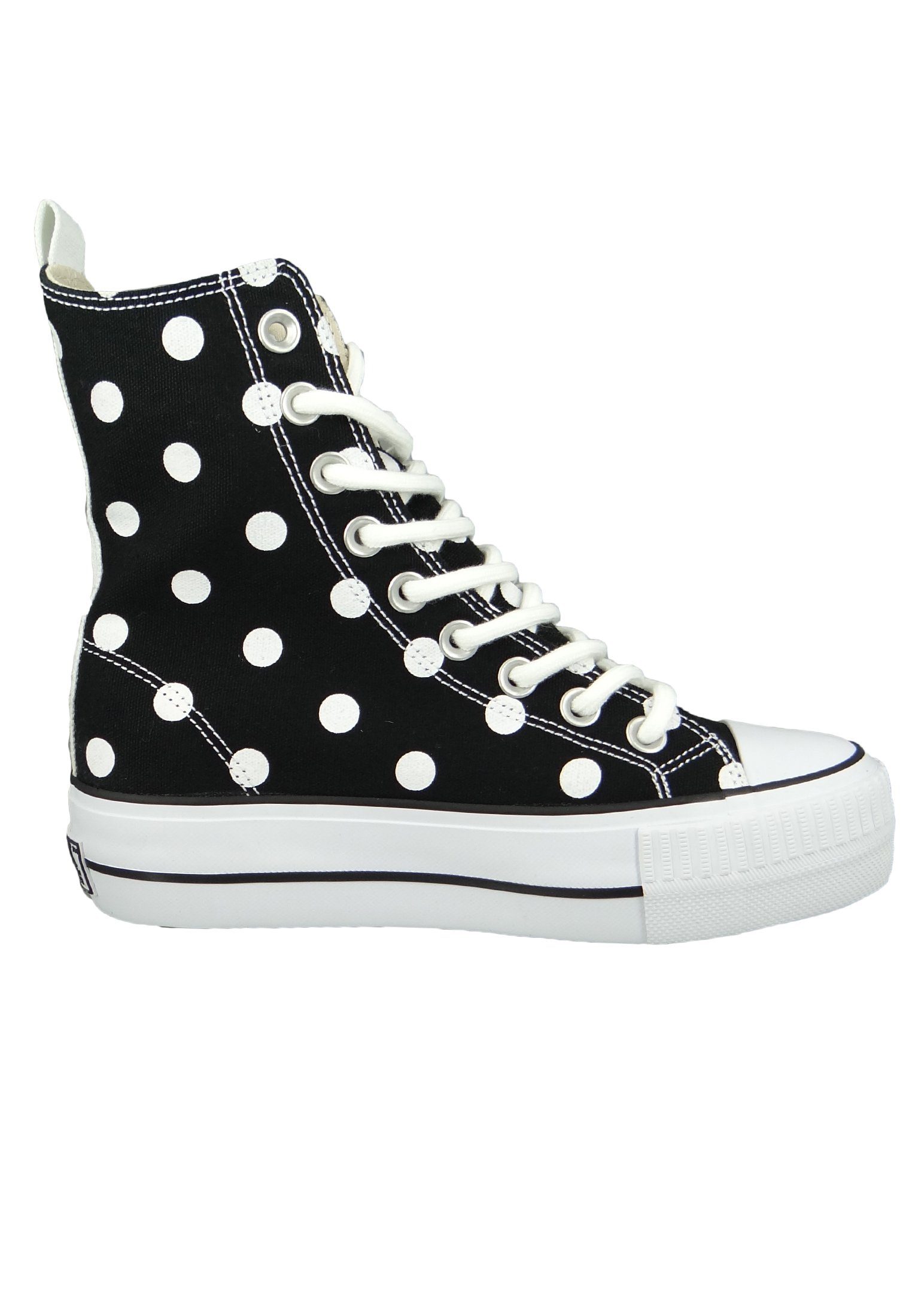 British Knights B49-3704 01 Black/White/Heart Sneaker