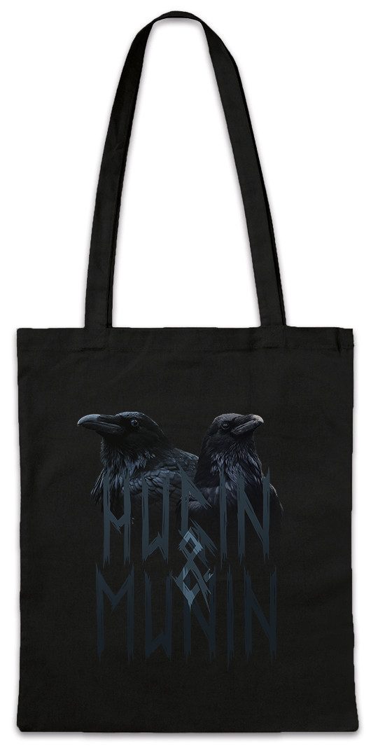 Beuteltasche Hugin and Munin V Stofftasche Hugin Munin Odins Raben Odhins Ravens