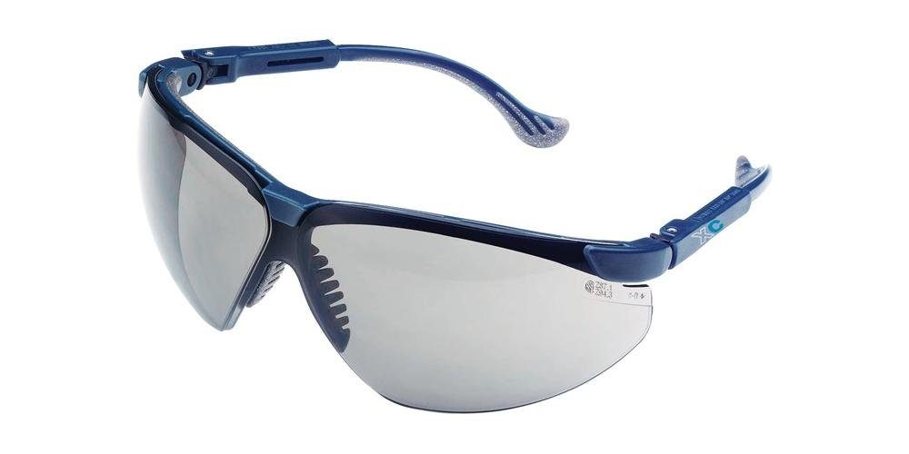 Polycarbonat EN Scheiben Bügel Schutzbrille Honeywell Arbeitsschutzbrille XC blau, klar 166-1FT