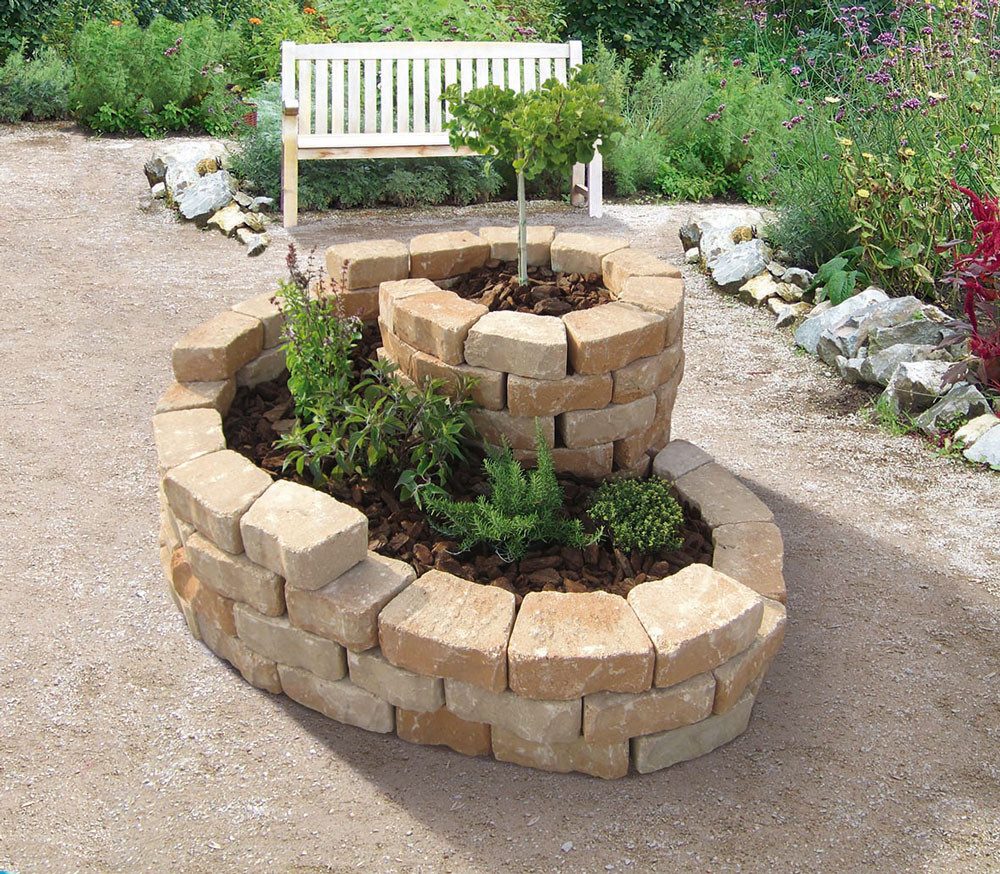 Diephaus Mauerstein FLORO SCHNECKE QUARZIT 160/140 CM