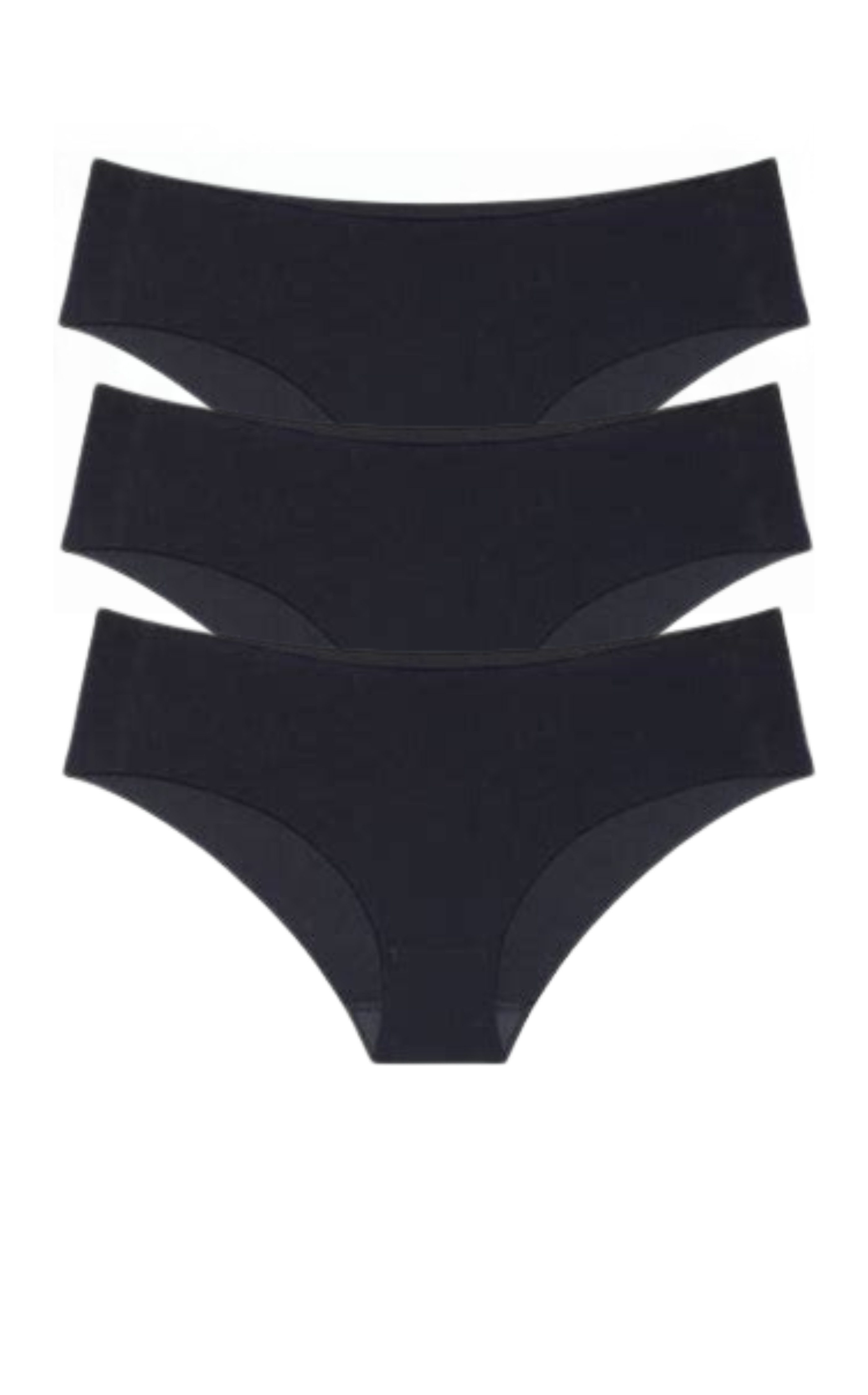 LouAnne Hipster 3-er Pack Panty Biobaumwolle (3-St., 3er-Pack) bequemes Alltags-Basic aus seidenweicher Bio-Baumwolle
