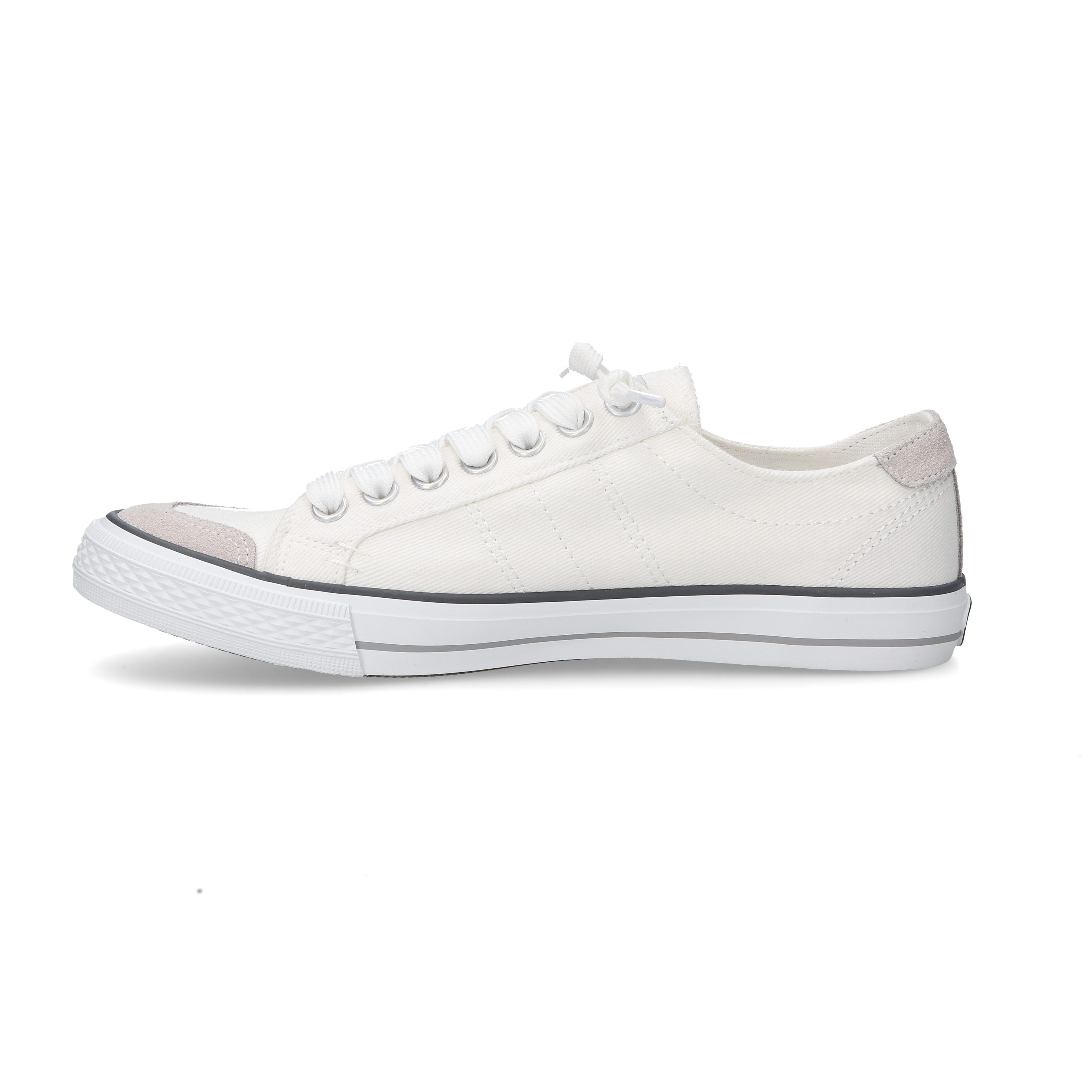 Dockers by Gerli Slip-On Sneaker, Freizeitschuh, Retro Sneaker, Fake Schnürung, in cooler Jeansoptik