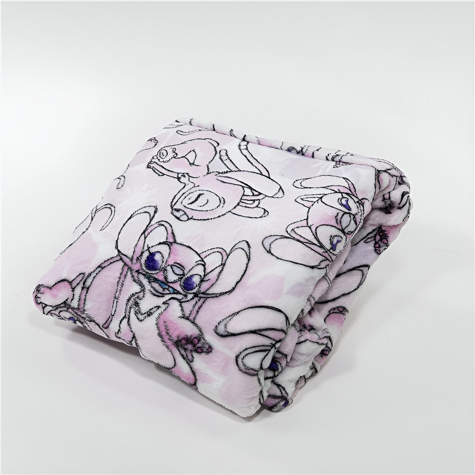 Disney Sweatponcho Disney Stitch Kuschelponcho mit Ärmeln Kapuze Tasche S-L