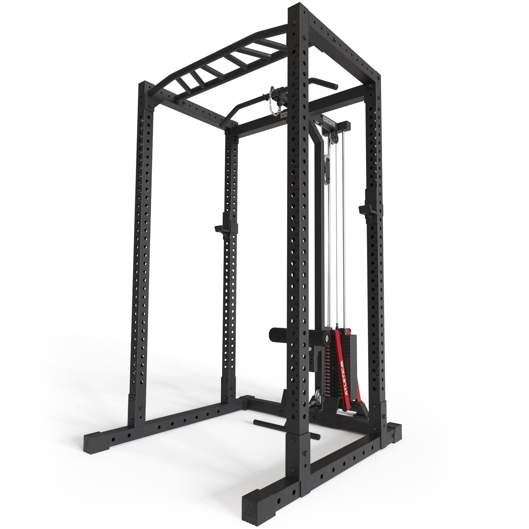 ATLETICA Power Rack R7-Base Stack Power Rack mit 90kg oder 120kg Steckgewicht