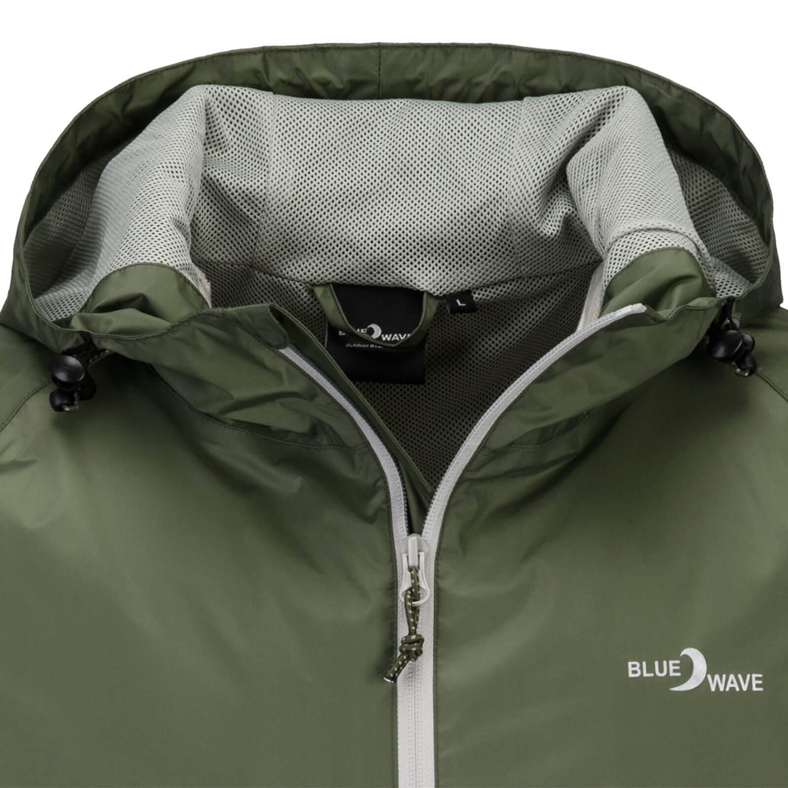 Blue Wave Funktionsjacke Fabian Herren Regenjacke - Wander- & Fahrradjacke inklusive Packsack Wasserdicht, Winddicht, Atmungsaktiv, Verschweißte Nähte, Mesh-Fut – Bild 4 von 5
