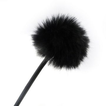 keepdrum Mikrofon WS05 Mini Fell-Windschutz (schwarz), 2 Stück