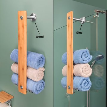 bremermann Handtuchhalter Bad-Serie PIAZZA BAMBUS Handtuchhalter, für Handtücher und Gästehandt