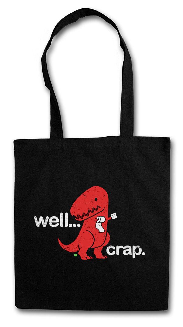 Beuteltasche Well Crap Stofftasche Tyrannosaurus Rex T-Rex Dinosaurier Dino