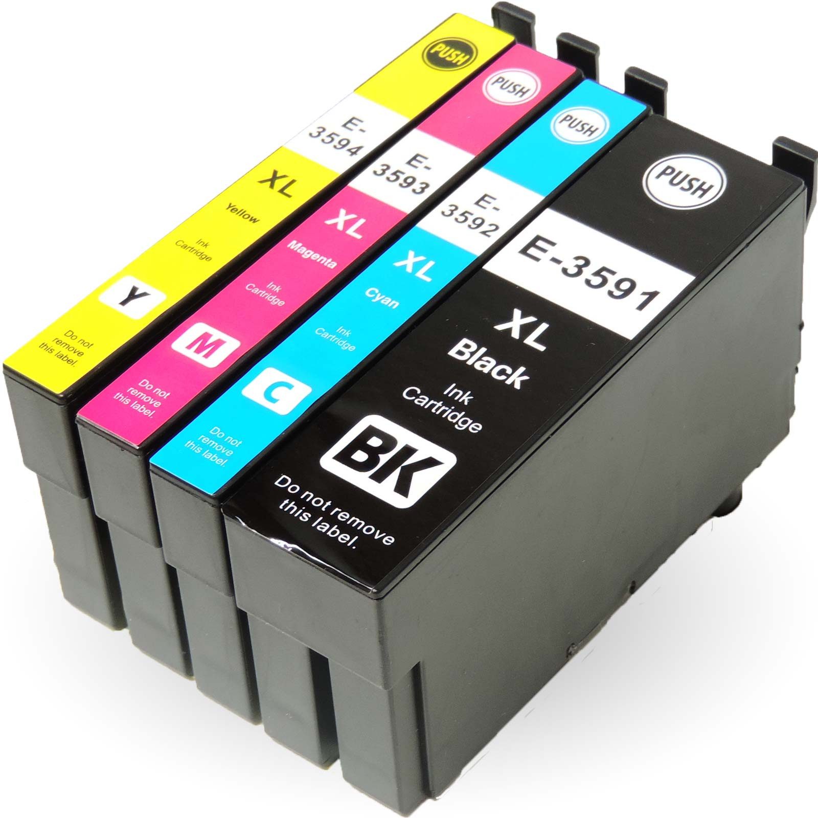D&C D&C 4er Set kompatibel mit Epson WorkForce Pro WF-4720DWF (T3596/35XL) Tintenpatrone