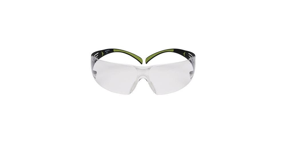 3M Arbeitsschutzbrille Schutzbrille Reader SecureFit™-SF400 EN 166 Bügel schwarz grün, Scheibe klar +1,5 Polycarbonat