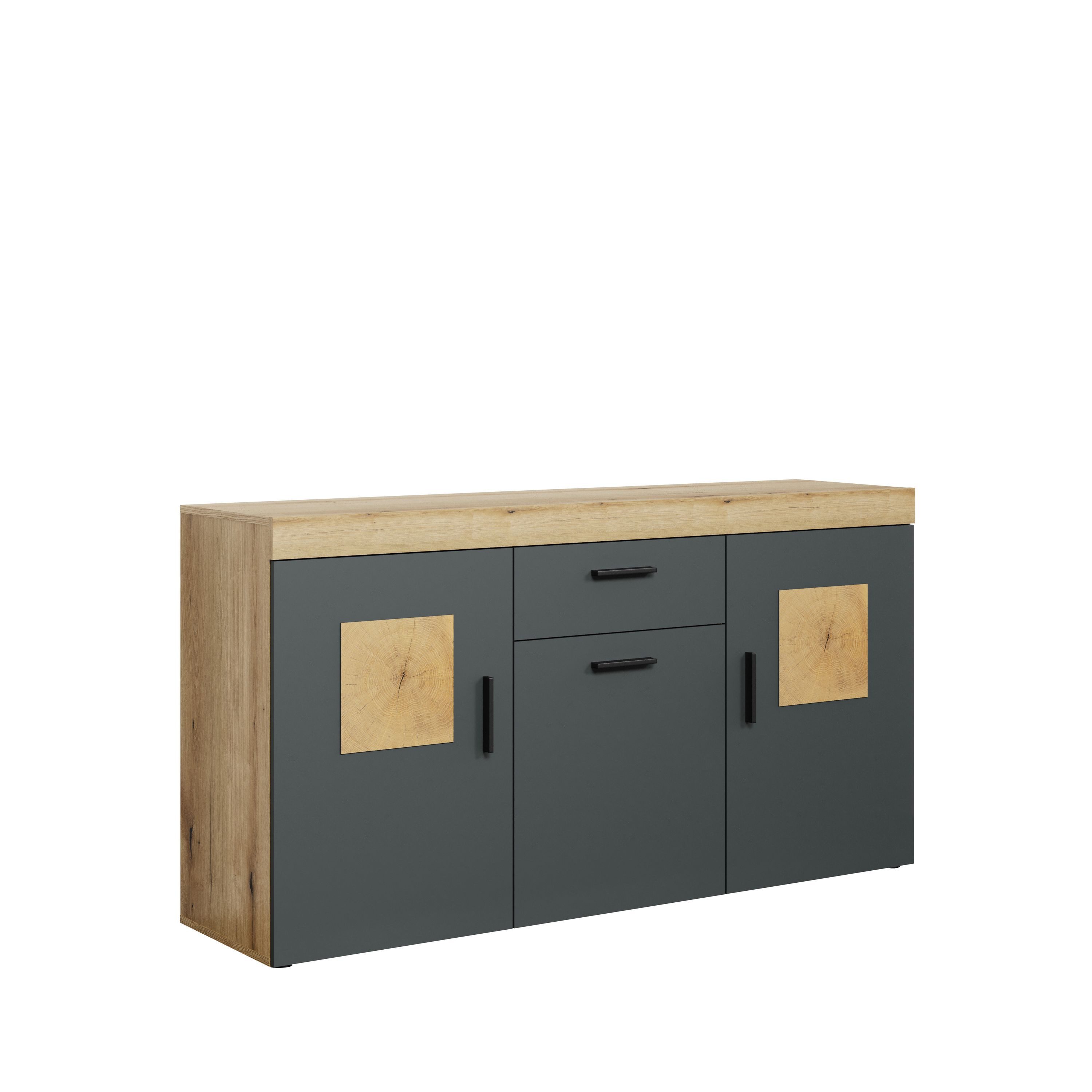 trendteam Sideboard (Sideboard), Kommode Schrank Anrichte 160 x 86 x 42 cm