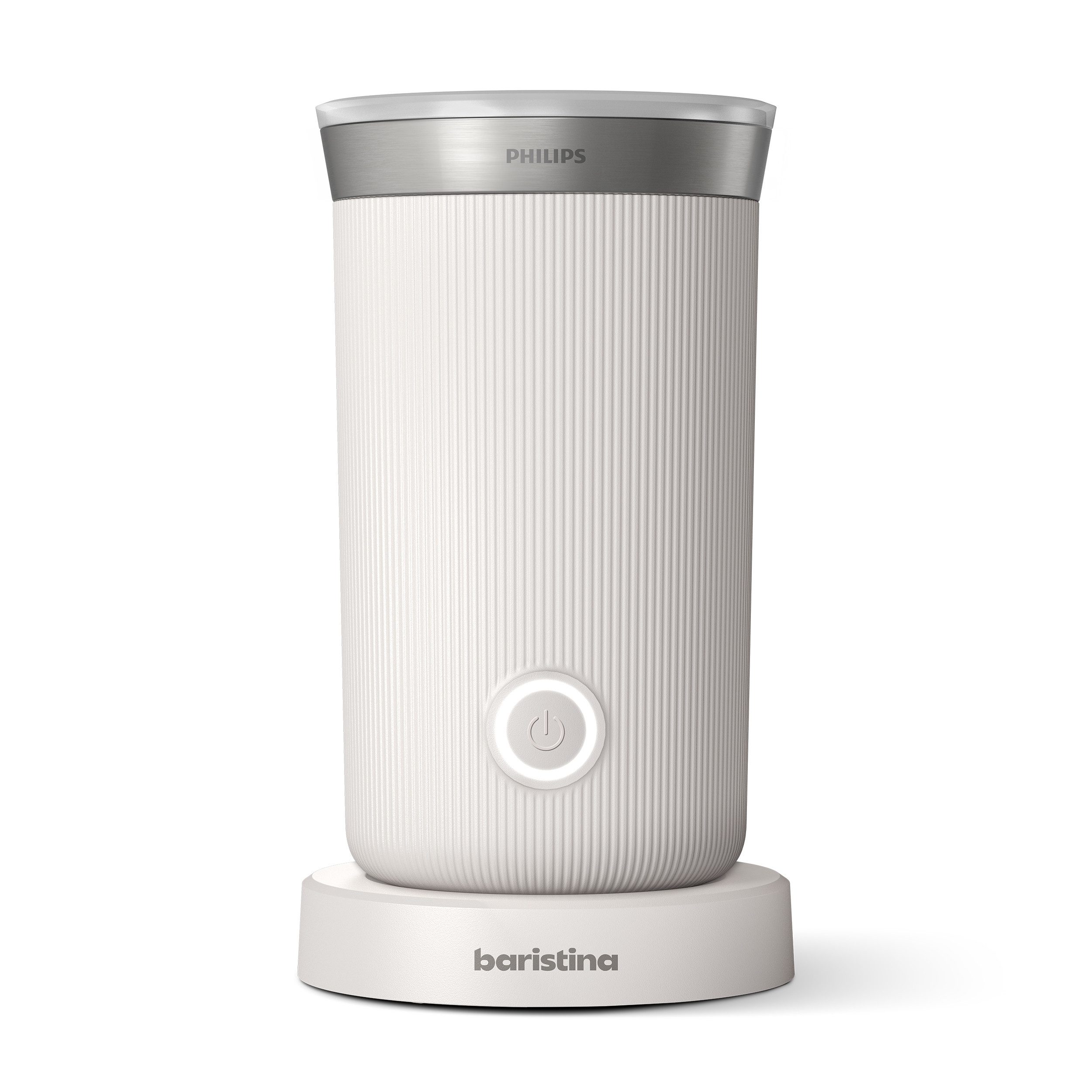 PHILIPS baristina Milchaufschäumer BAR311, Antihaftbeschichtung, leichte Reinigung, warmer und kalter Milchschaum, 120 ml Fassungsvermögen