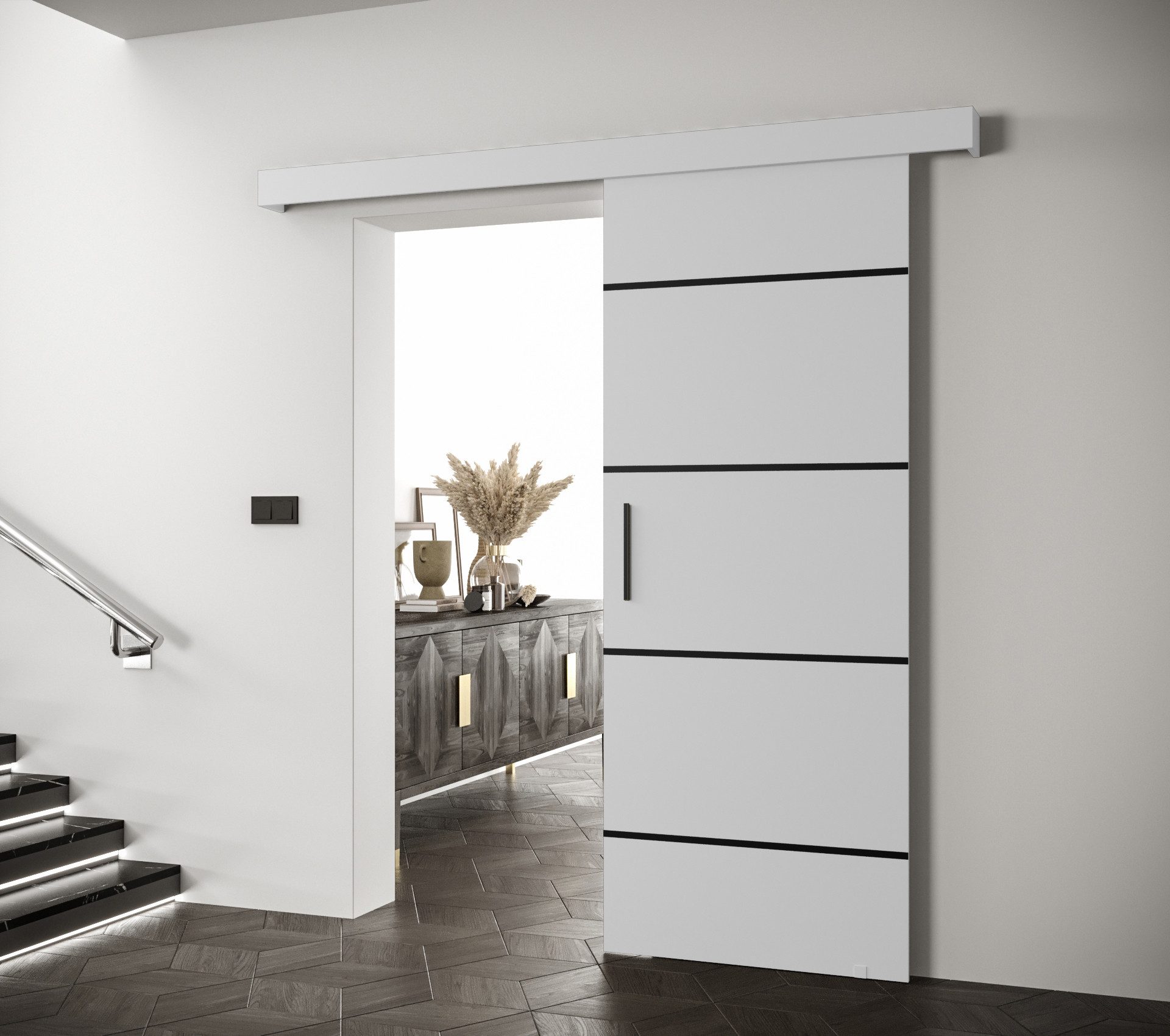 MOEBLO Schiebetür AGRA IV (mit/ohne Soft-Close-System, günstig online kaufen