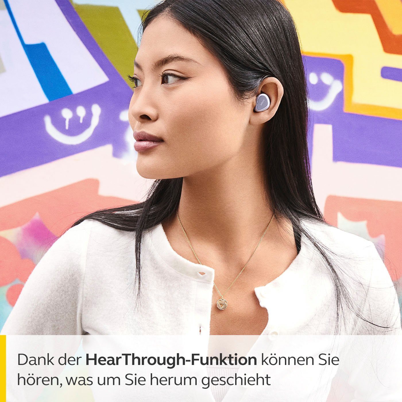Jabra Elite 3 In-Ear-Kopfhörer Alexa, Siri, Bluetooth) lila Assistant, Google (Geräuschisolierung