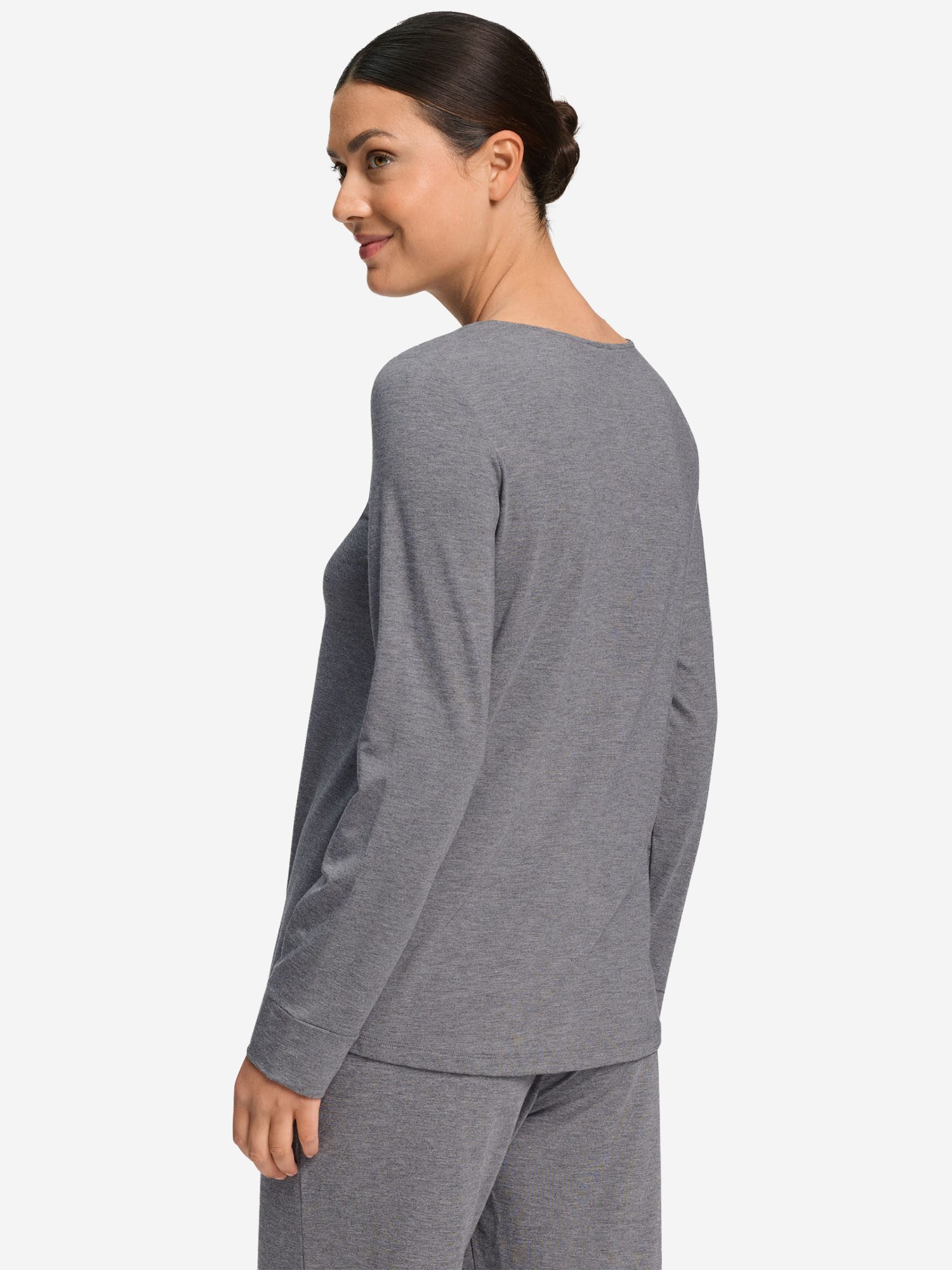 Hanro Longsleeve Natural Elegance Langarmshirt, Longshirt, Shirt langarm