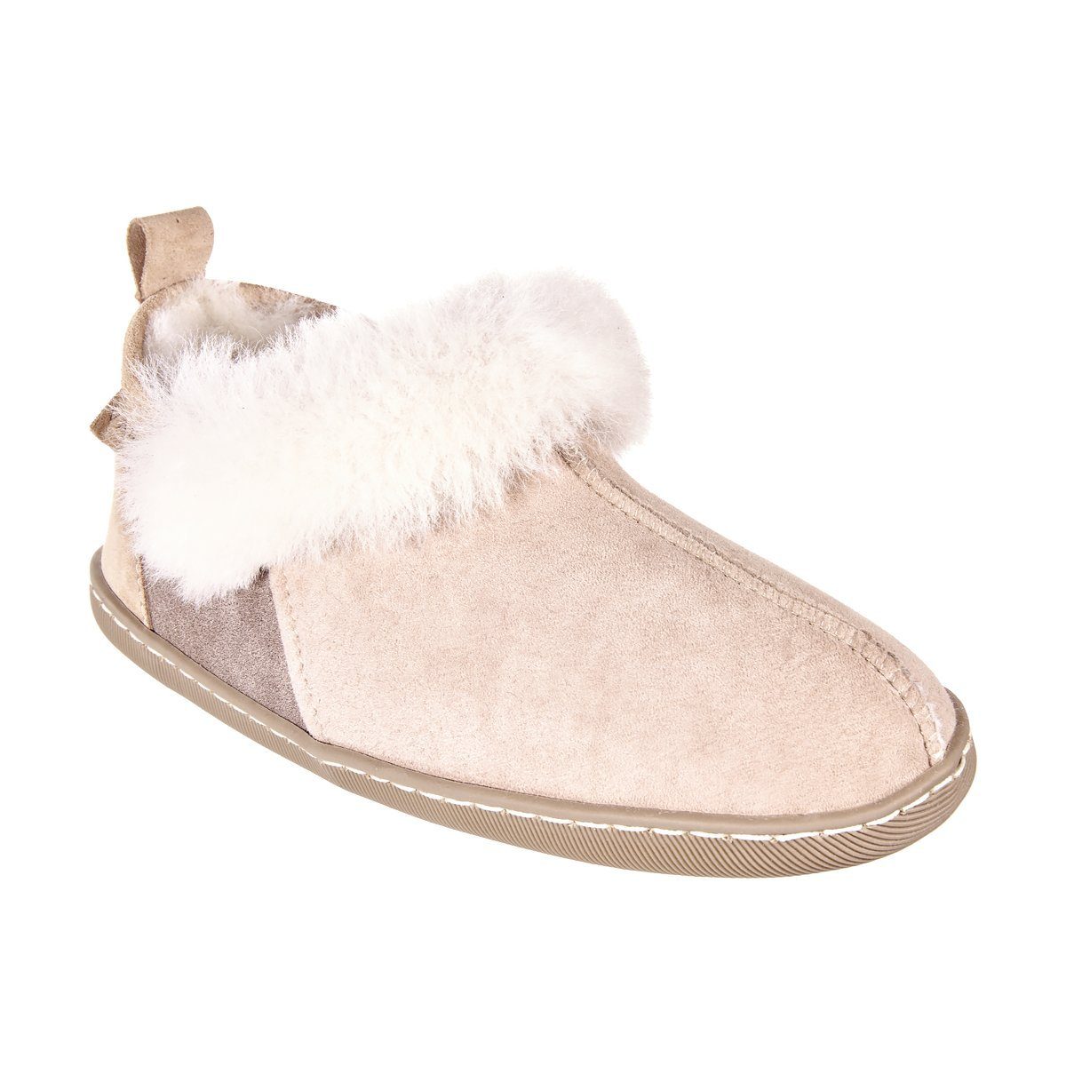 Vanuba KARAYAKA Damen Hausschuh Echtleder Hüttenschuhe/Winter-Hausschuhe/Gefüttert