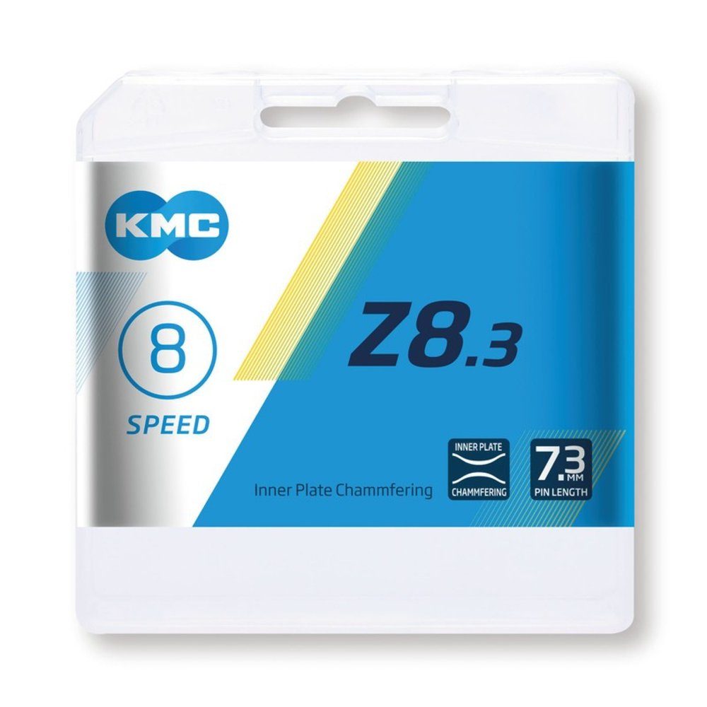 KMC Fahrradketten Schaltungskette Z8, 1/2" x 3/32", 114 Glieder, 7,3 mm, 8-fach