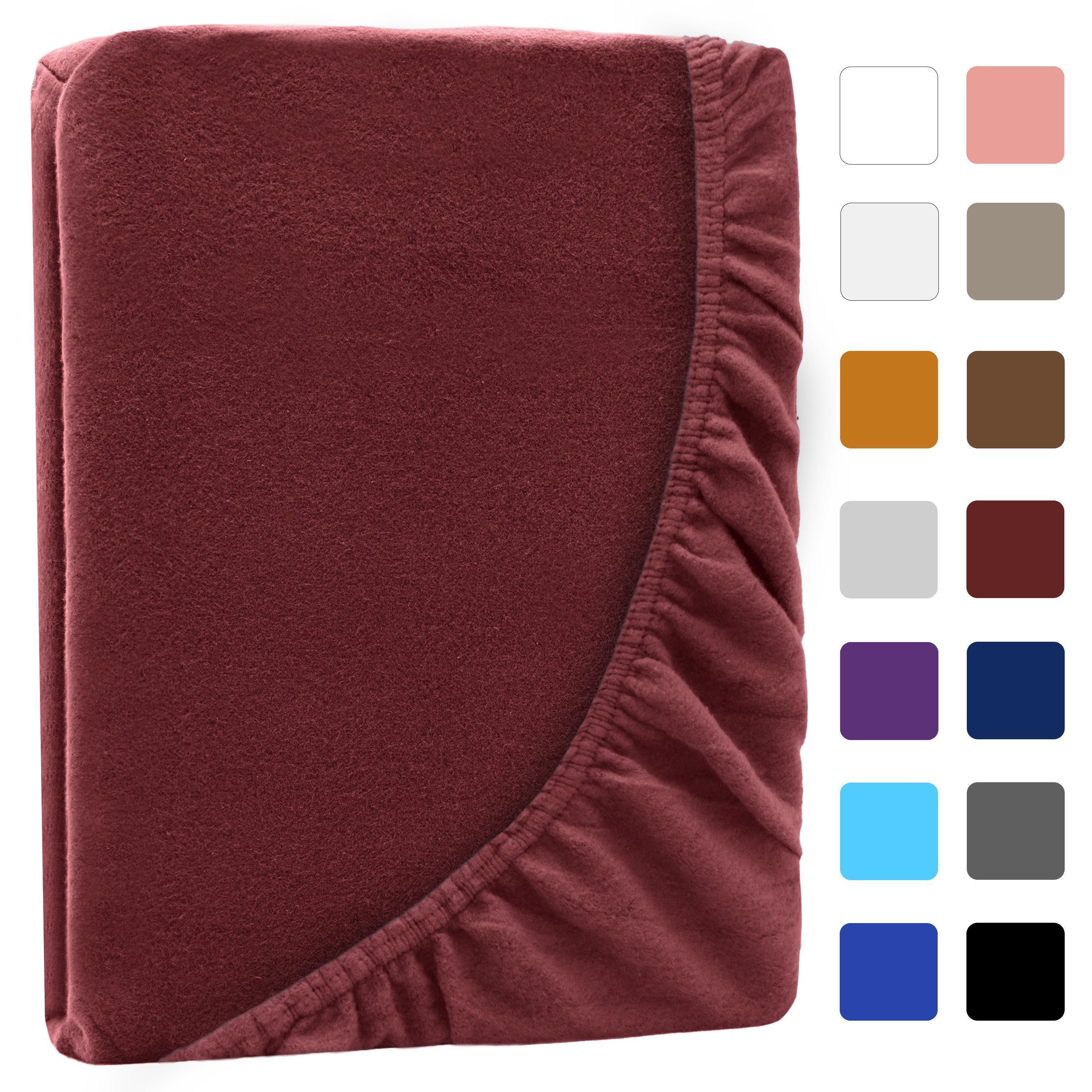 NatureMark Spannbettlaken Winter Thermo Fleece Spannbetttuch, 80% Baumwolle günstig online kaufen