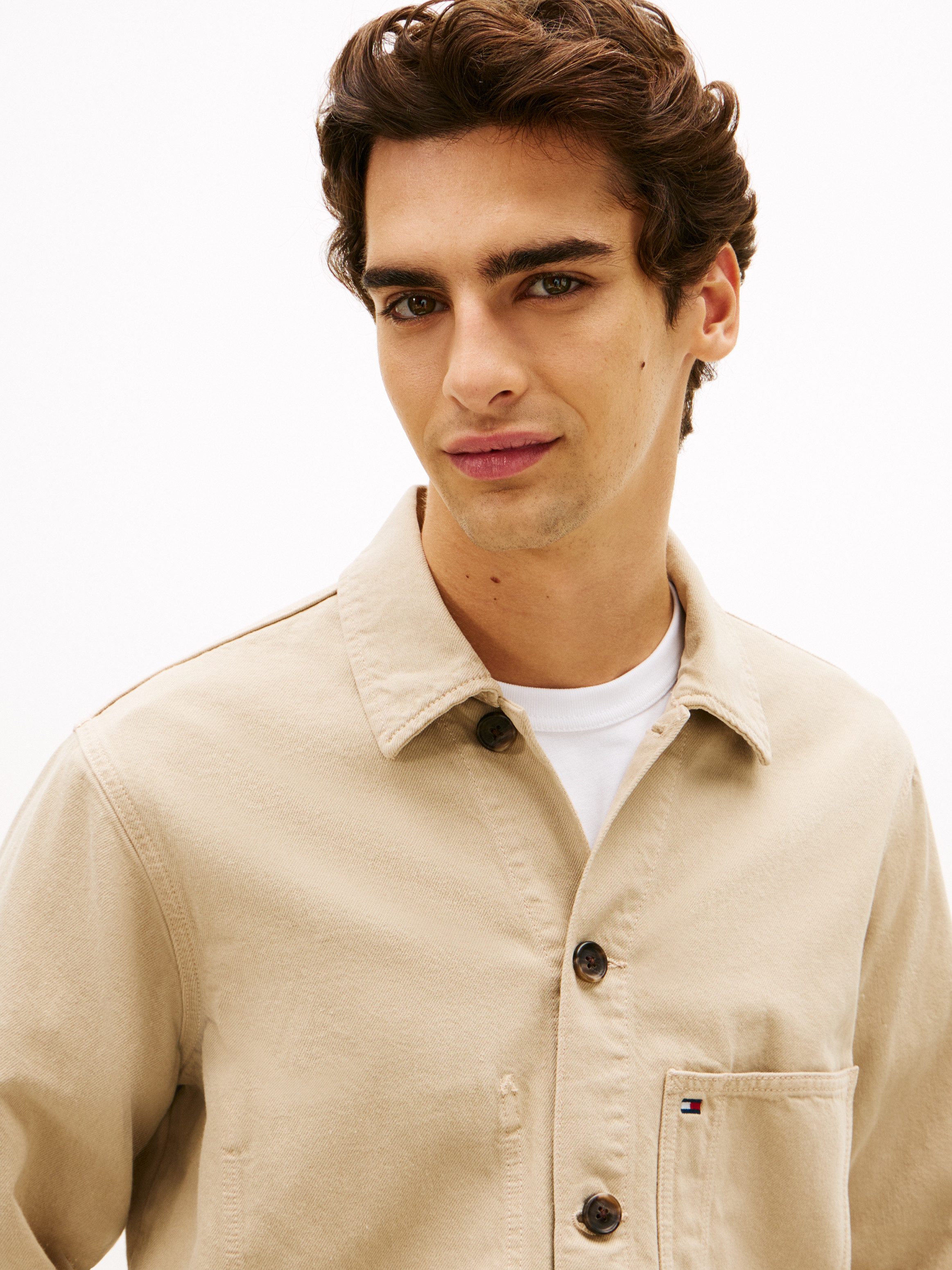 Tommy Hilfiger Hemdjacke CHORE Overshirt Regular fit mit aufgesetzten Taschen