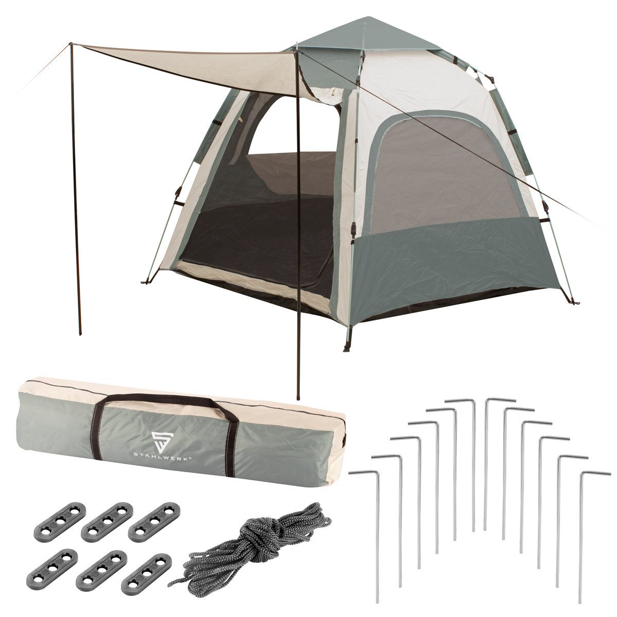 Faltzelt Campingzelt Z-273 ST 273 x 273cm selbstaufbauendes