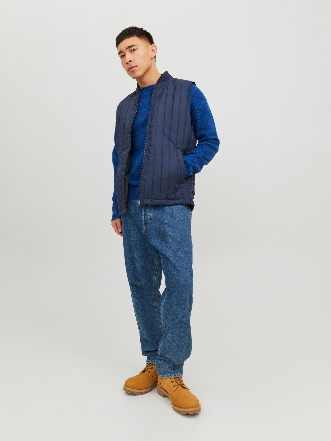 Jack & Jones Funktionsweste Stepp Übergangs Blouson ohne Ärmel JJERECYCLE JJECITY LINER VEST NOOS