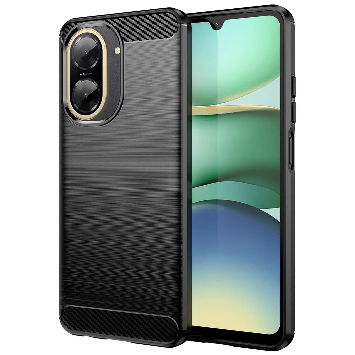 CoolGadget Handyhülle Carbon Handy Hülle für Xiaomi Redmi A5 6,88 Zoll, robuste Telefonhülle Case Schutzhülle für Xiaomi Redmi A5 Hülle
