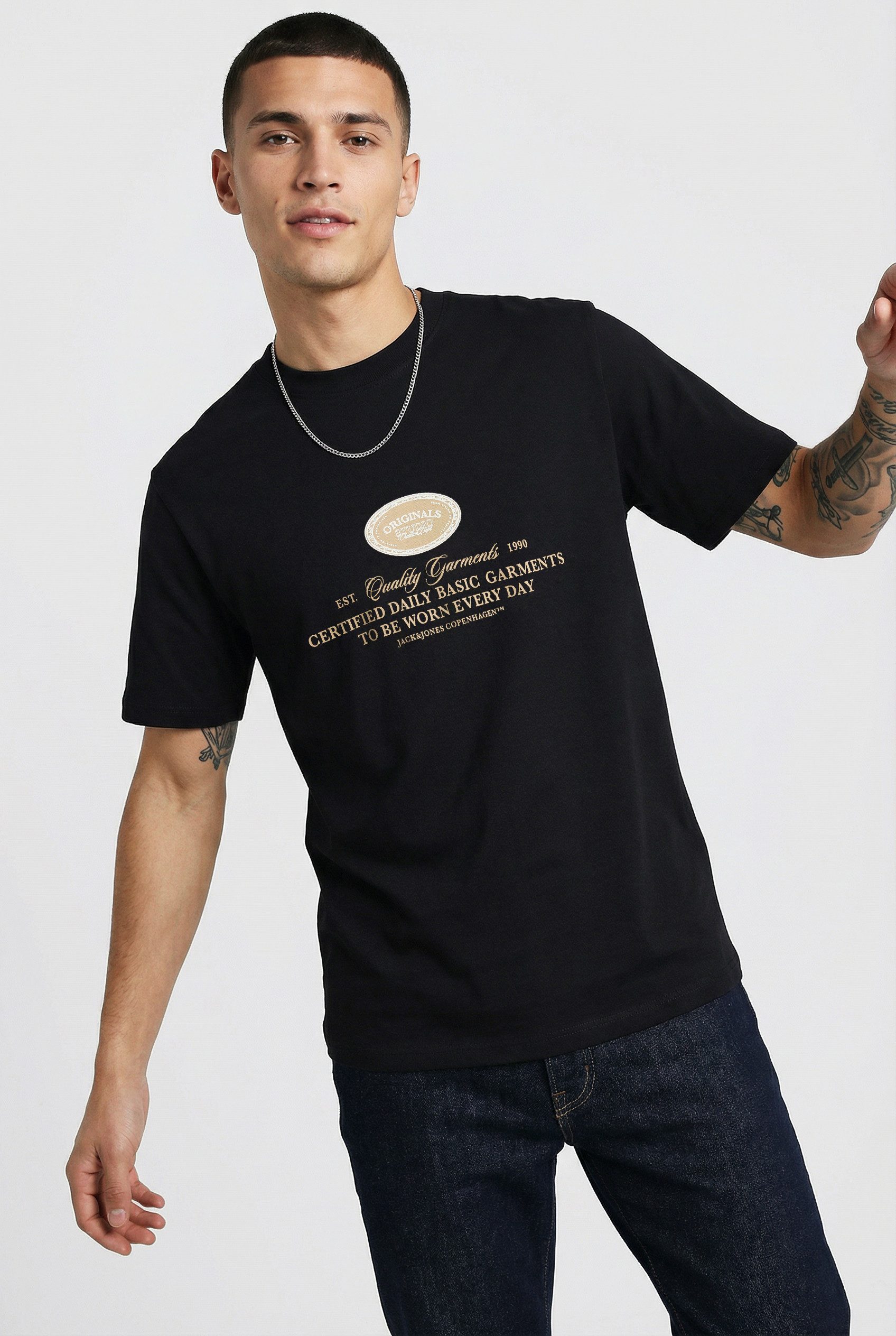 Jack & Jones PlusSize Kurzarmshirt JORGREENE BRANDING TEE SS CN PLS
