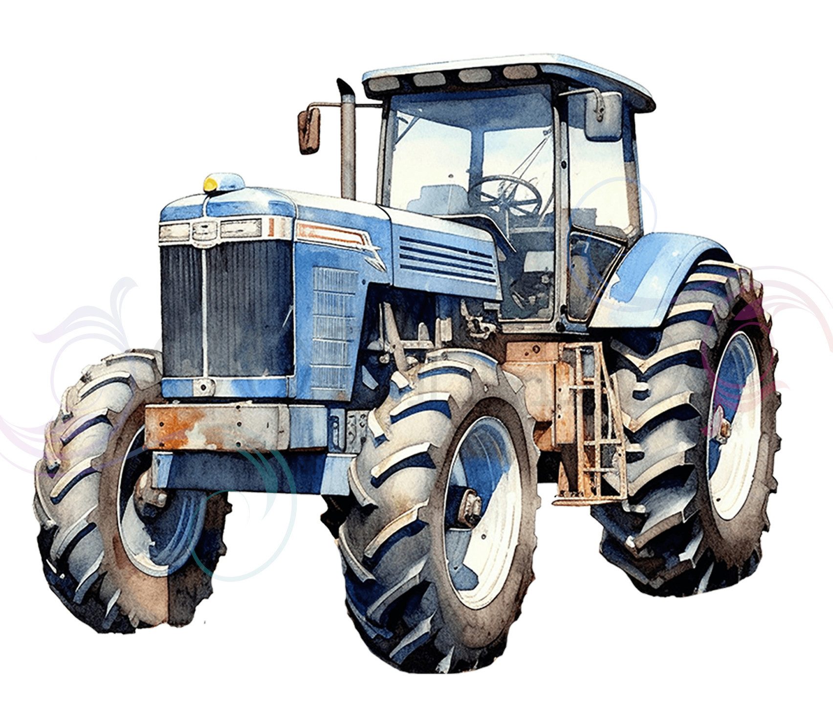 Corileo Aufnäher Aufbügler Bügelmotiv Bügelbild Traktor Farm Trekker, (1-tlg), Aufbügeln